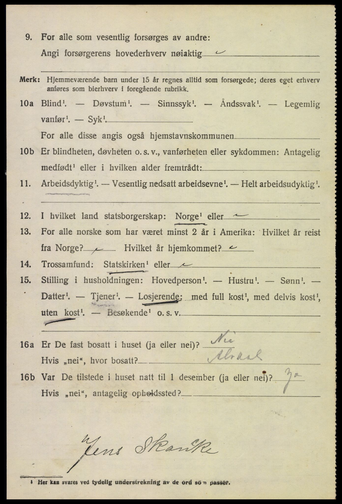 SAH, 1920 census for Folldal, 1920, p. 852