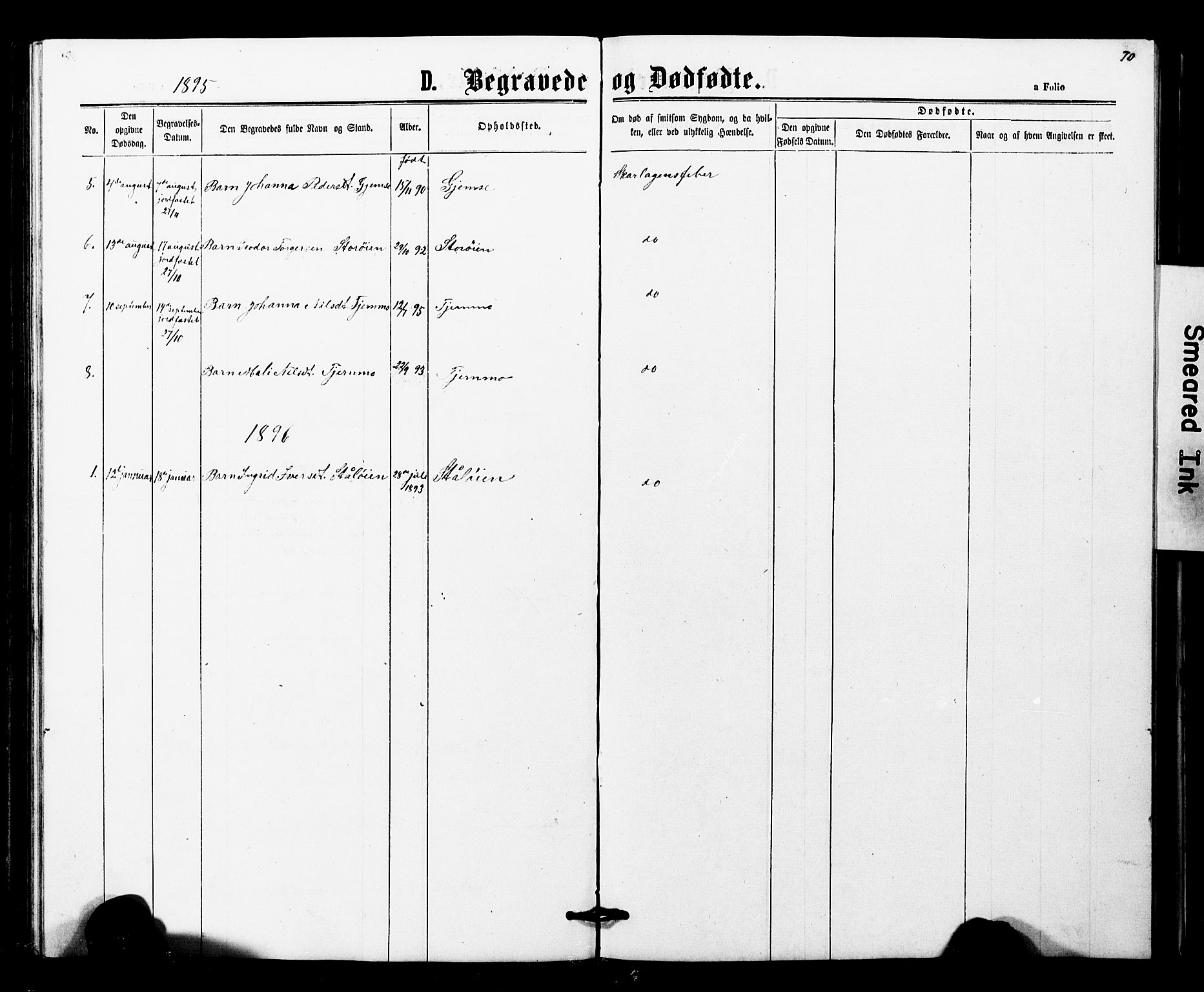 Ministerialprotokoller, klokkerbøker og fødselsregistre - Nord-Trøndelag, SAT/A-1458/707/L0052: Parish register (copy) no. 707C01, 1864-1897, p. 70