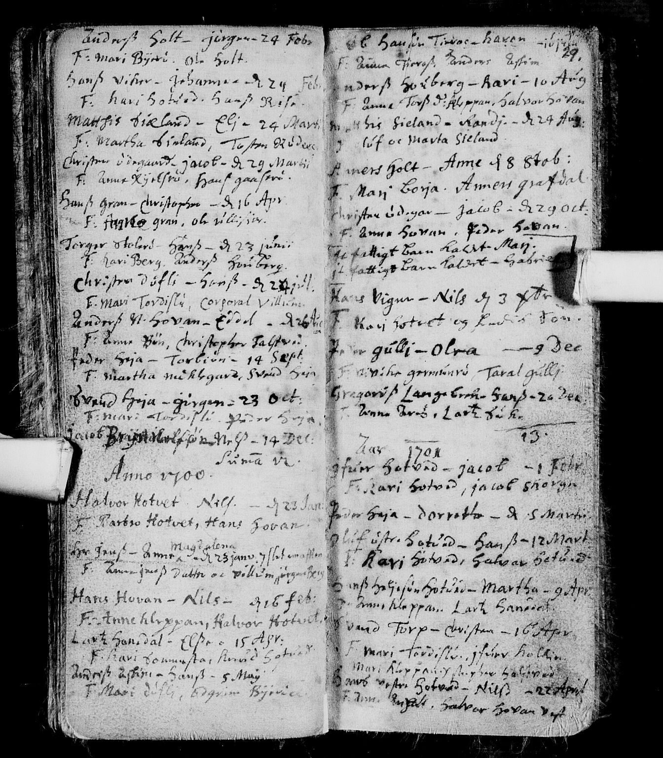 Andebu kirkebøker, SAKO/A-336/F/Fa/L0001: Parish register (official) no. 1 /1, 1623-1738, p. 29