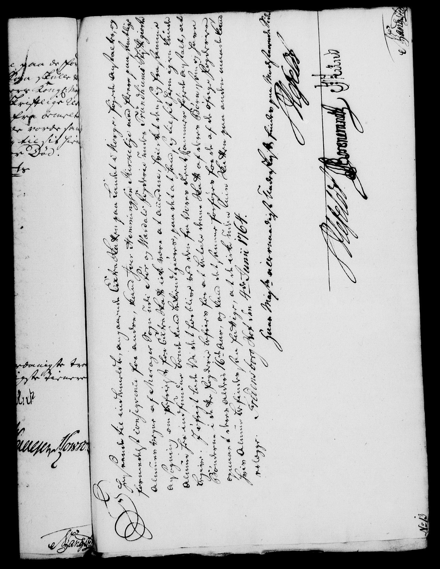 Rentekammeret, Kammerkanselliet, RA/EA-3111/G/Gf/Gfa/L0046: Norsk relasjons- og resolusjonsprotokoll (merket RK 52.46), 1764, p. 214