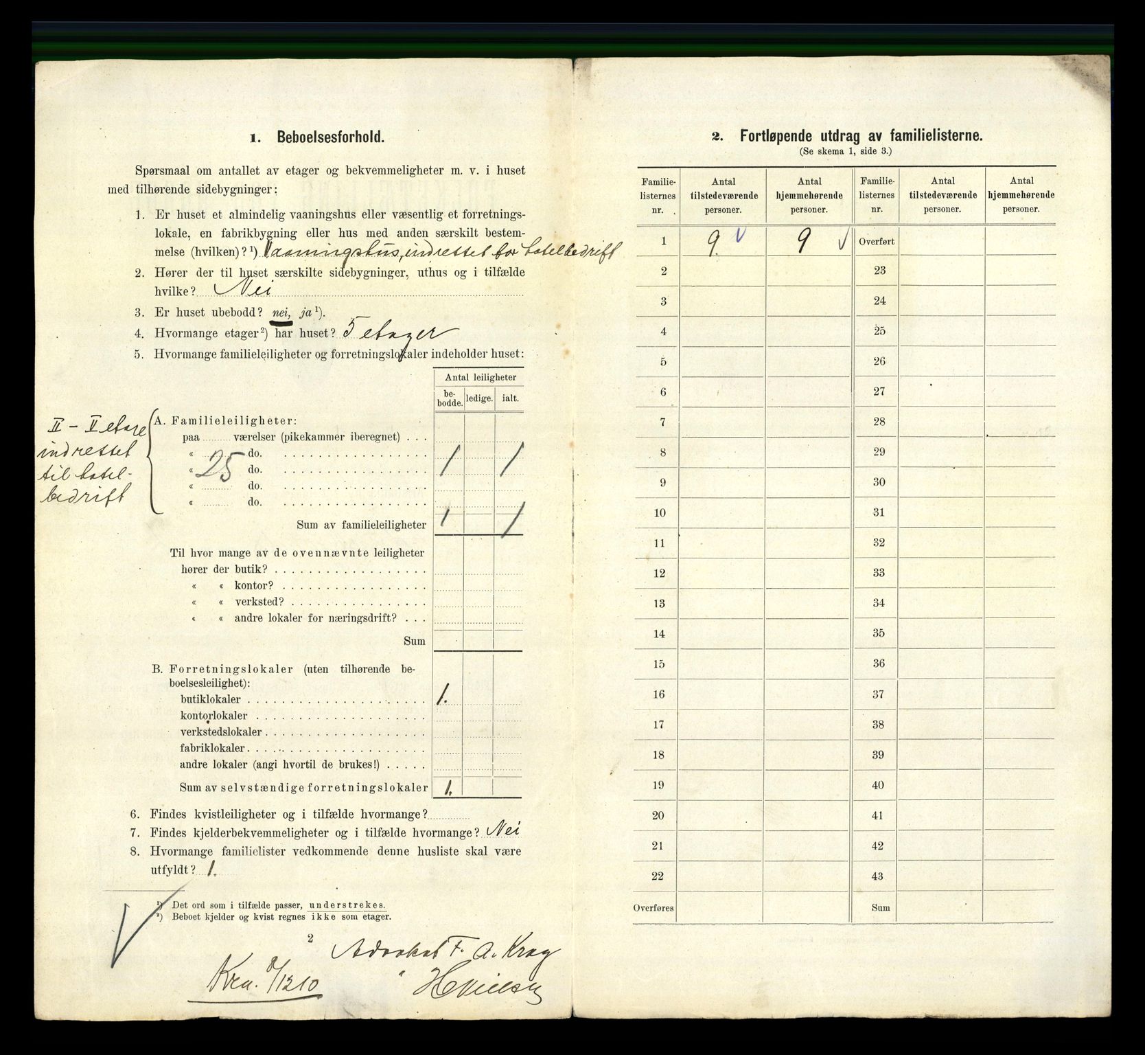 RA, 1910 census for Kristiania, 1910, p. 109266