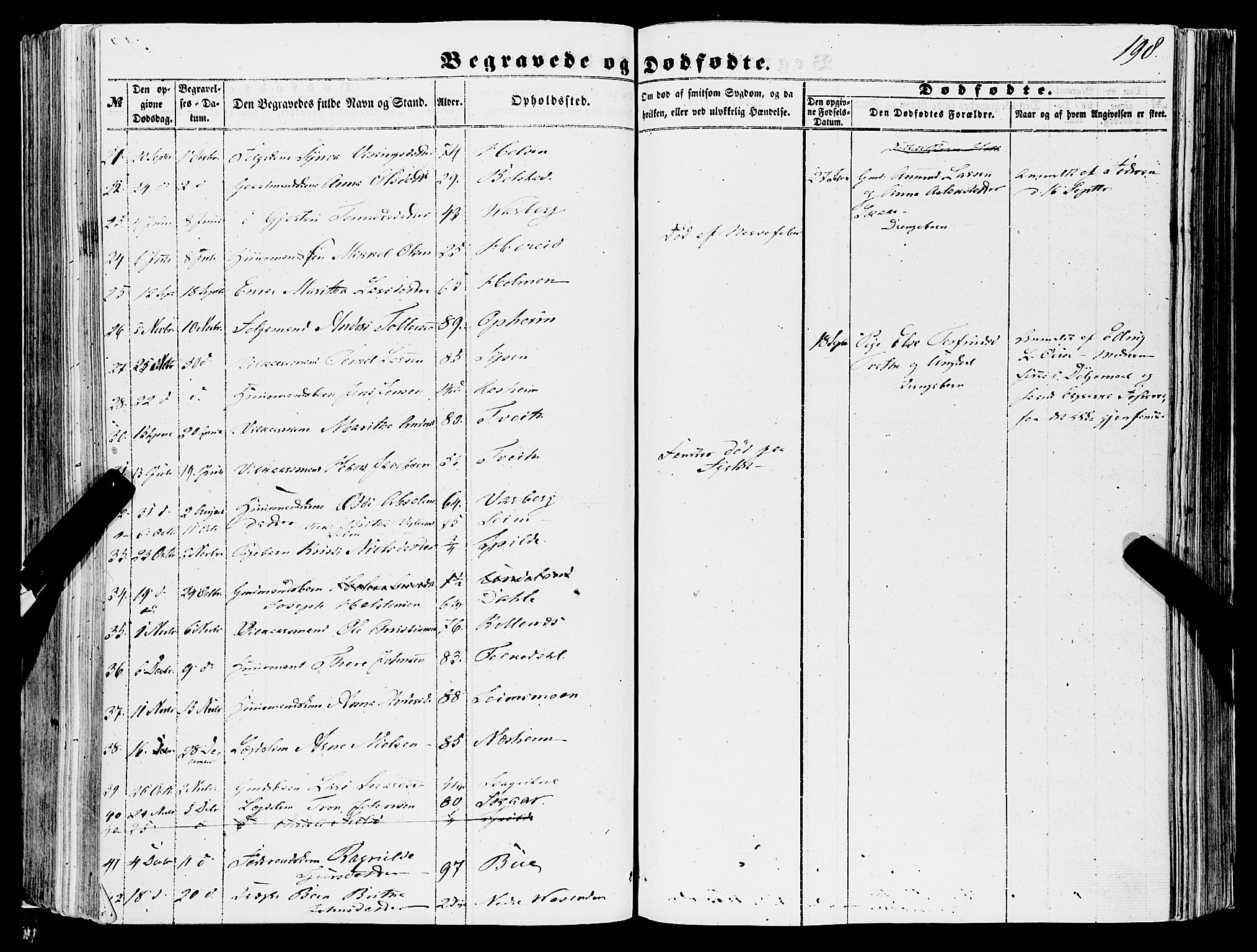 Ulvik sokneprestembete, AV/SAB-A-78801/H/Haa: Parish register (official) no. A 13, 1853-1863, p. 198