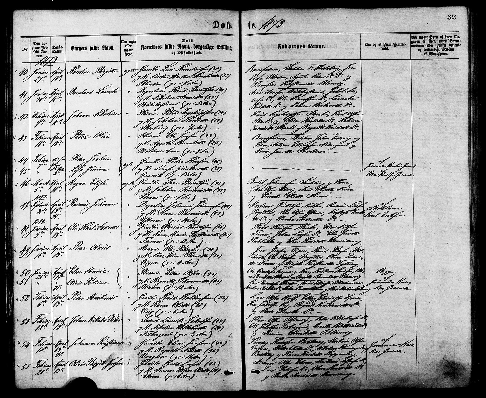 Ministerialprotokoller, klokkerbøker og fødselsregistre - Møre og Romsdal, AV/SAT-A-1454/528/L0400: Parish register (official) no. 528A11, 1871-1879, p. 32