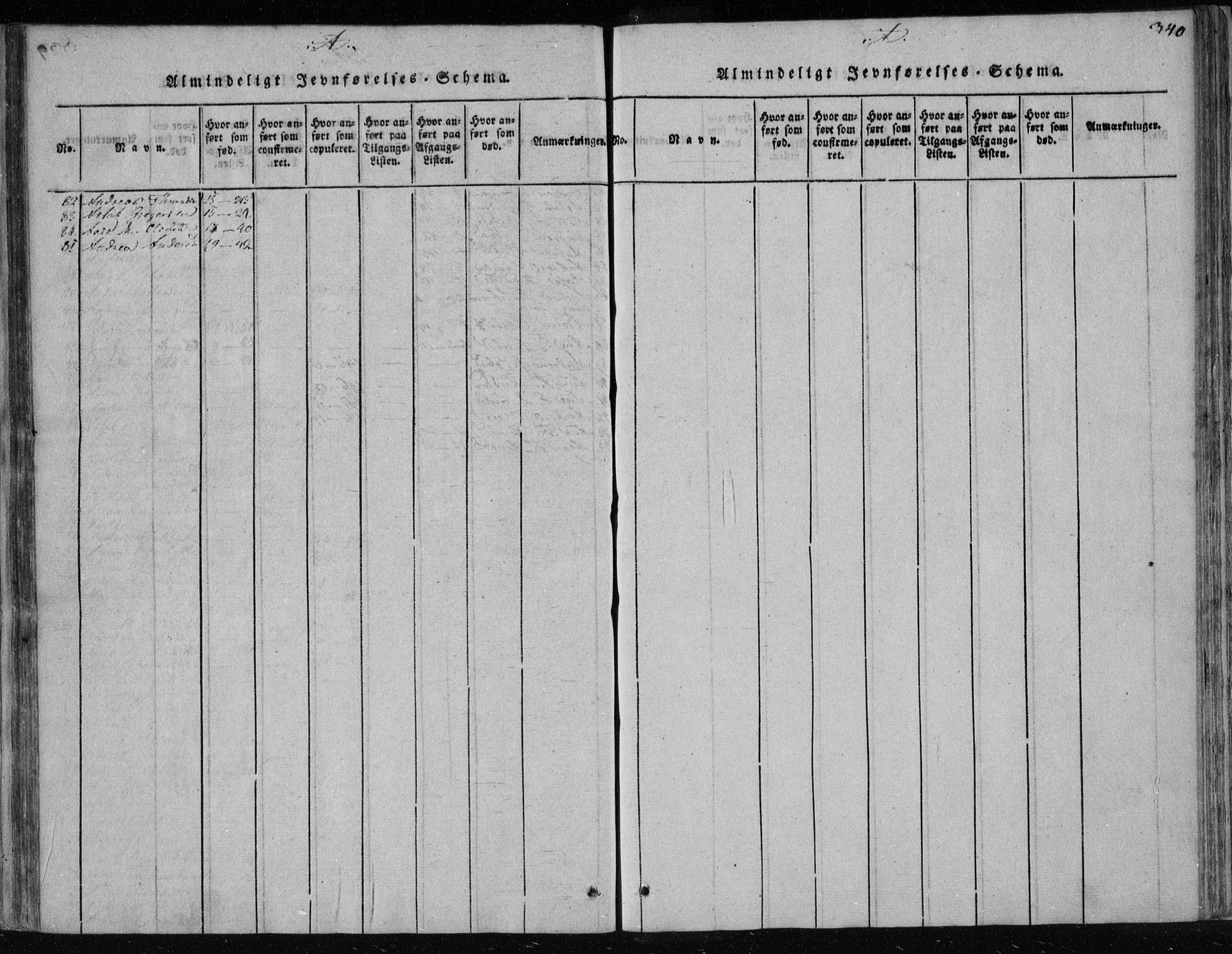 Gjerpen kirkebøker, AV/SAKO-A-265/F/Fa/L0004: Parish register (official) no. I 4, 1814-1823, p. 340