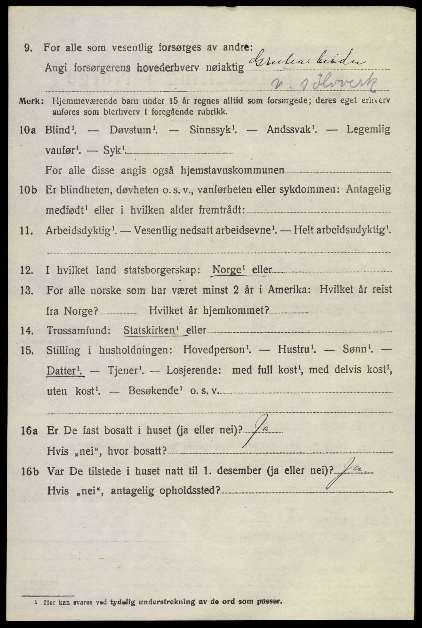 SAKO, 1920 census for Øvre Sandsvær, 1920, p. 5967