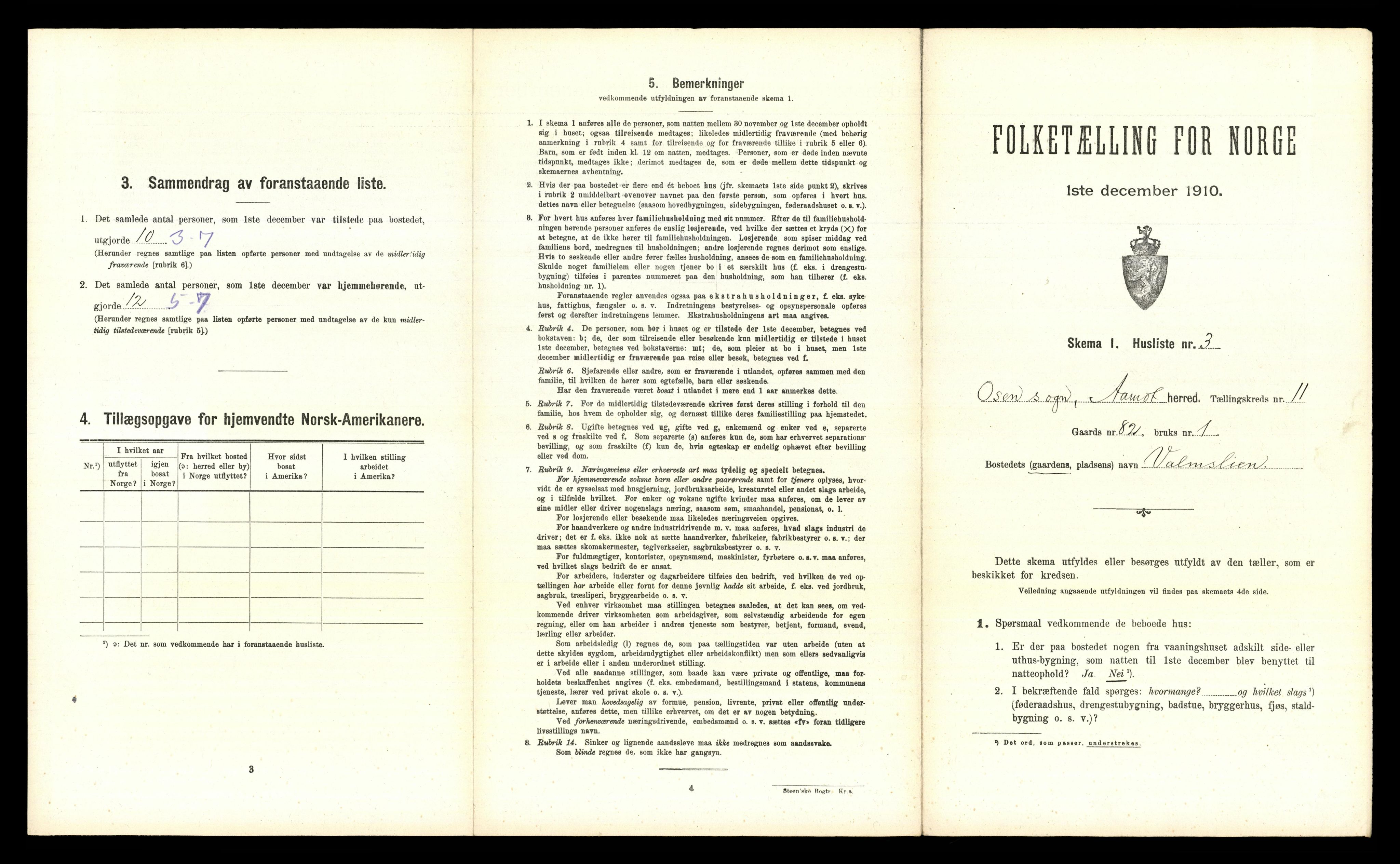 RA, 1910 census for Åmot, 1910, p. 1065