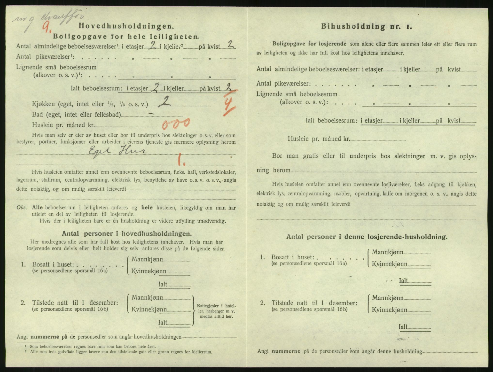 SAK, 1920 census for Grimstad, 1920, p. 1116