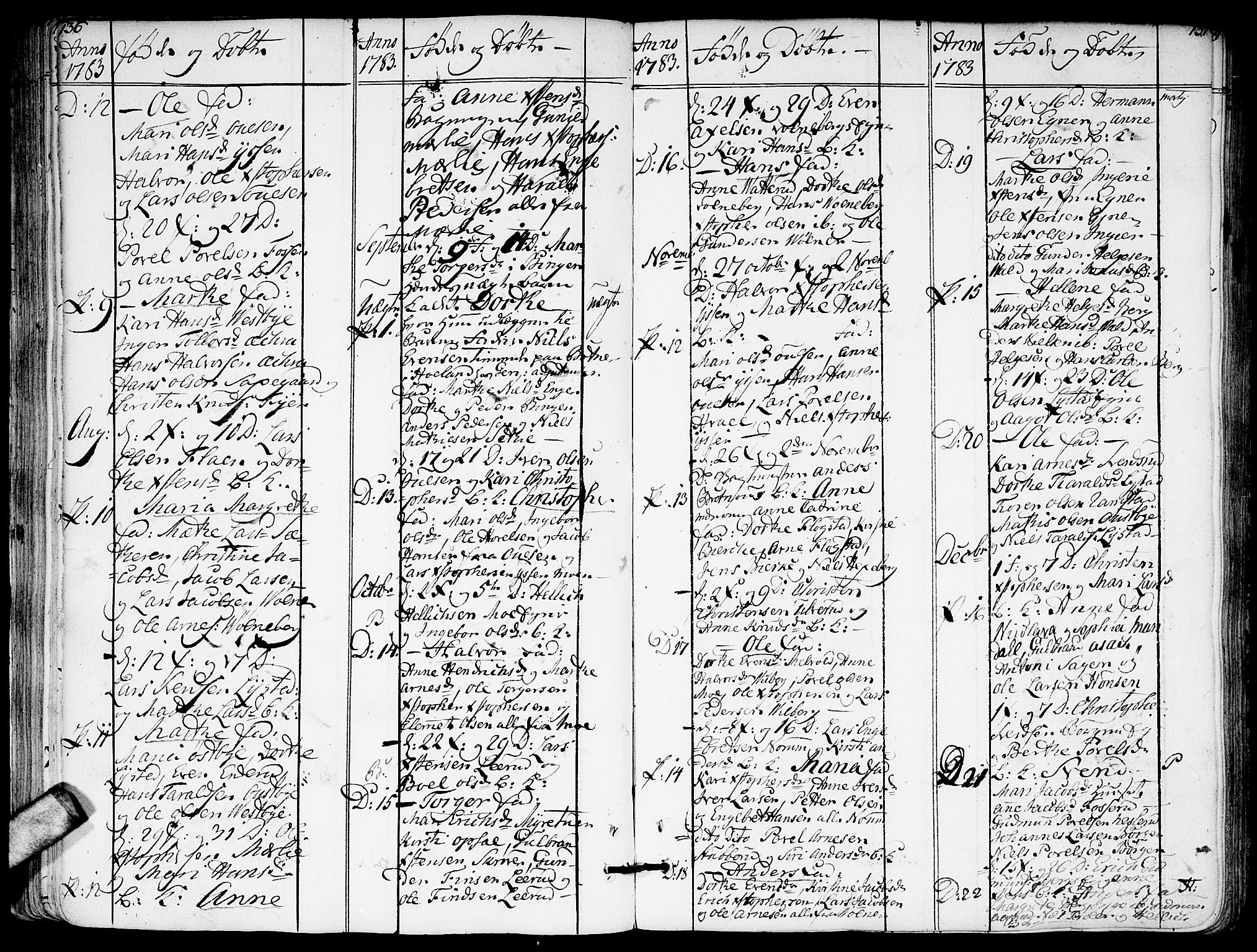 Sørum prestekontor Kirkebøker, AV/SAO-A-10303/F/Fa/L0002: Parish register (official) no. I 2, 1759-1814, p. 136-137