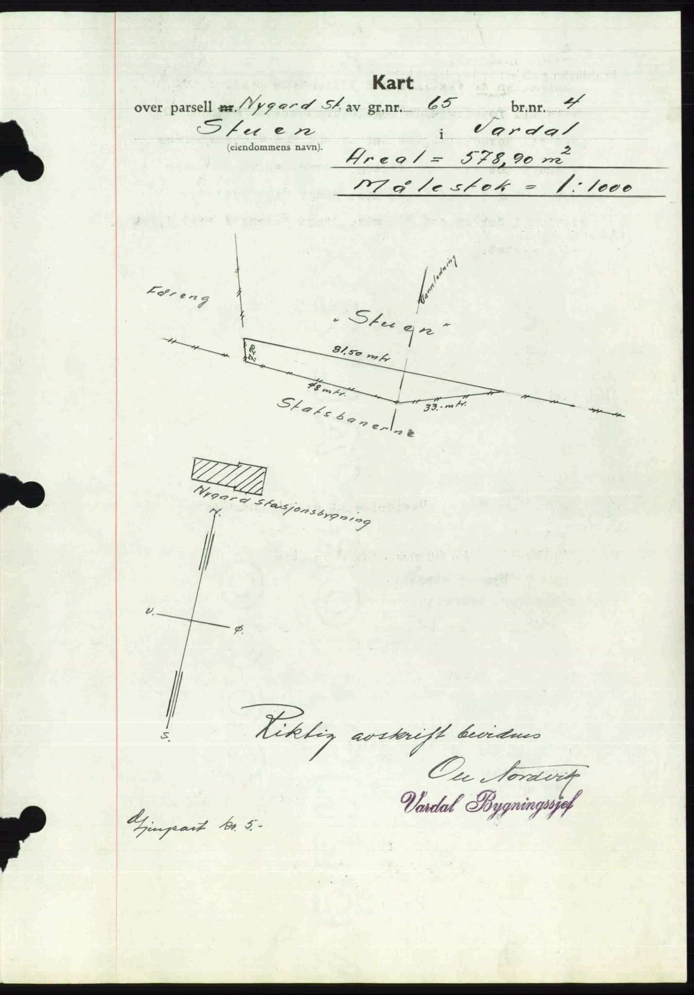 Toten tingrett, SAH/TING-006/H/Hb/Hbc/L0007: Mortgage book no. Hbc-07, 1939-1940, Diary no: : 2963/1939