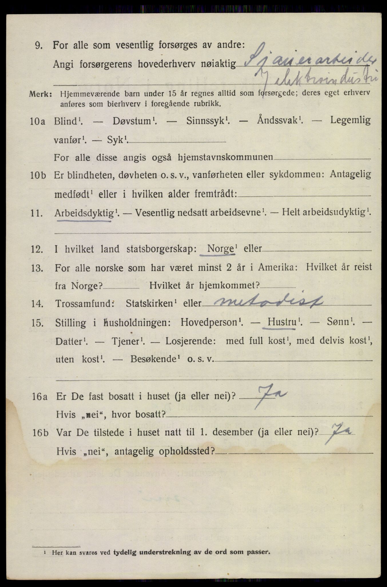 SAKO, 1920 census for Sandeherred, 1920, p. 7471