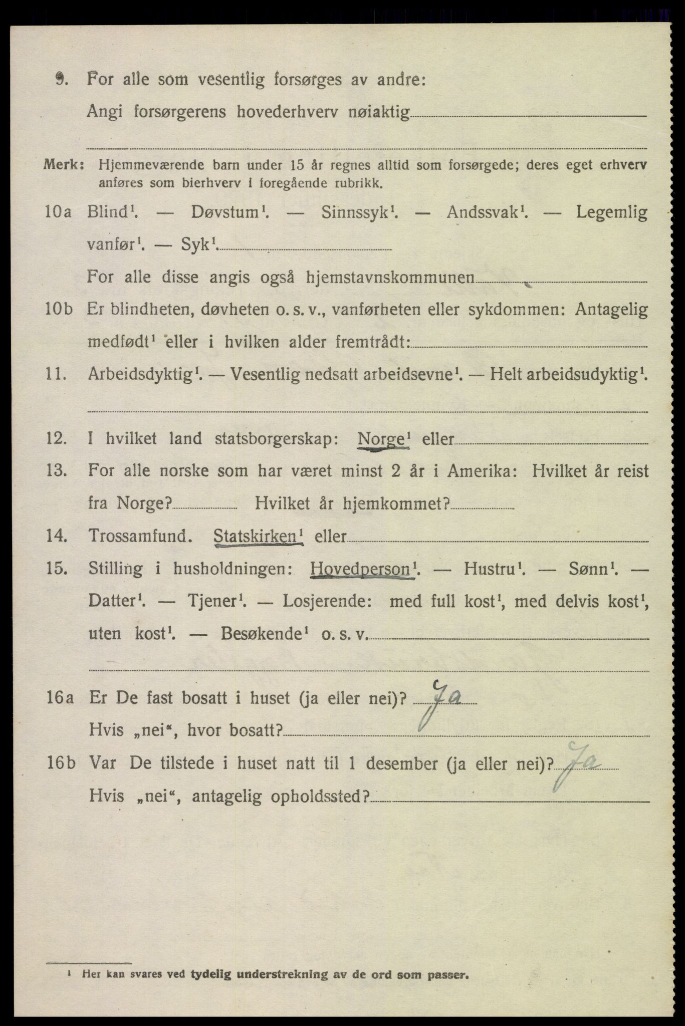 SAK, 1920 census for Valle, 1920, p. 1548