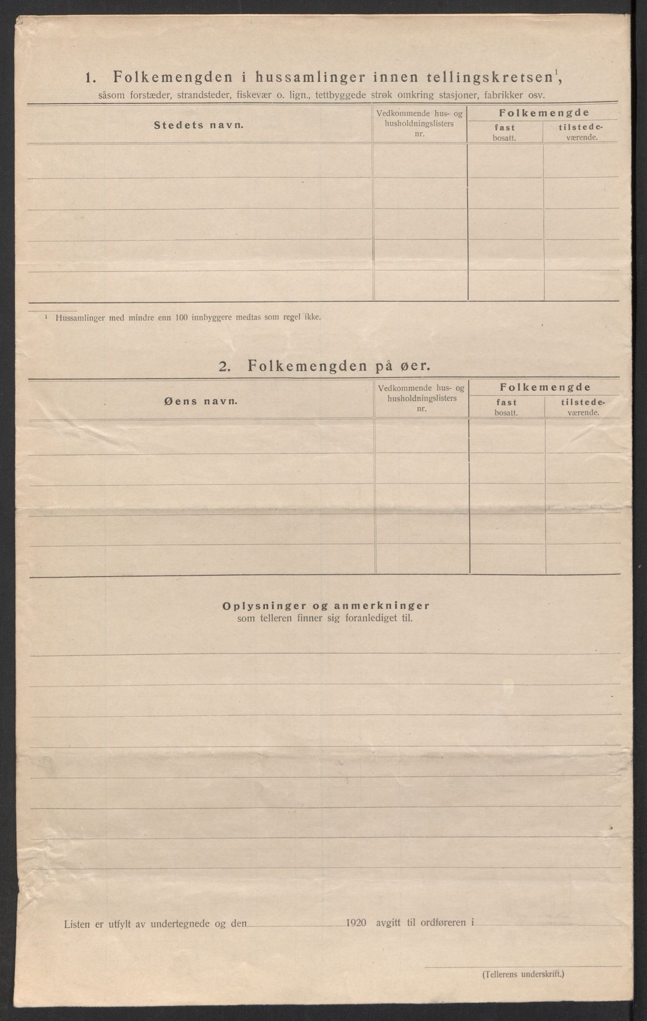 SAK, 1920 census for Vegårshei, 1920, p. 41