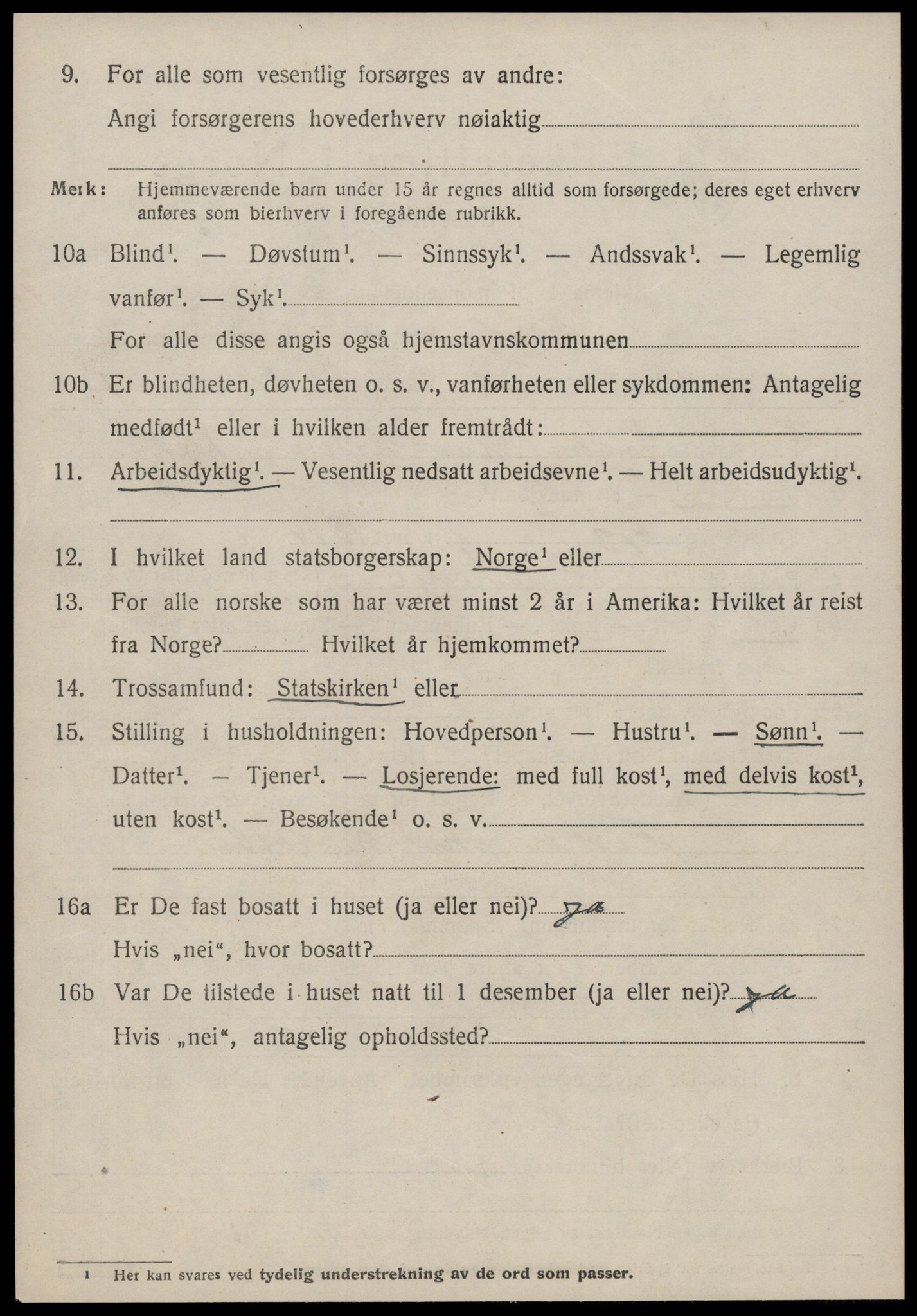 SAT, 1920 census for Skodje, 1920, p. 3462