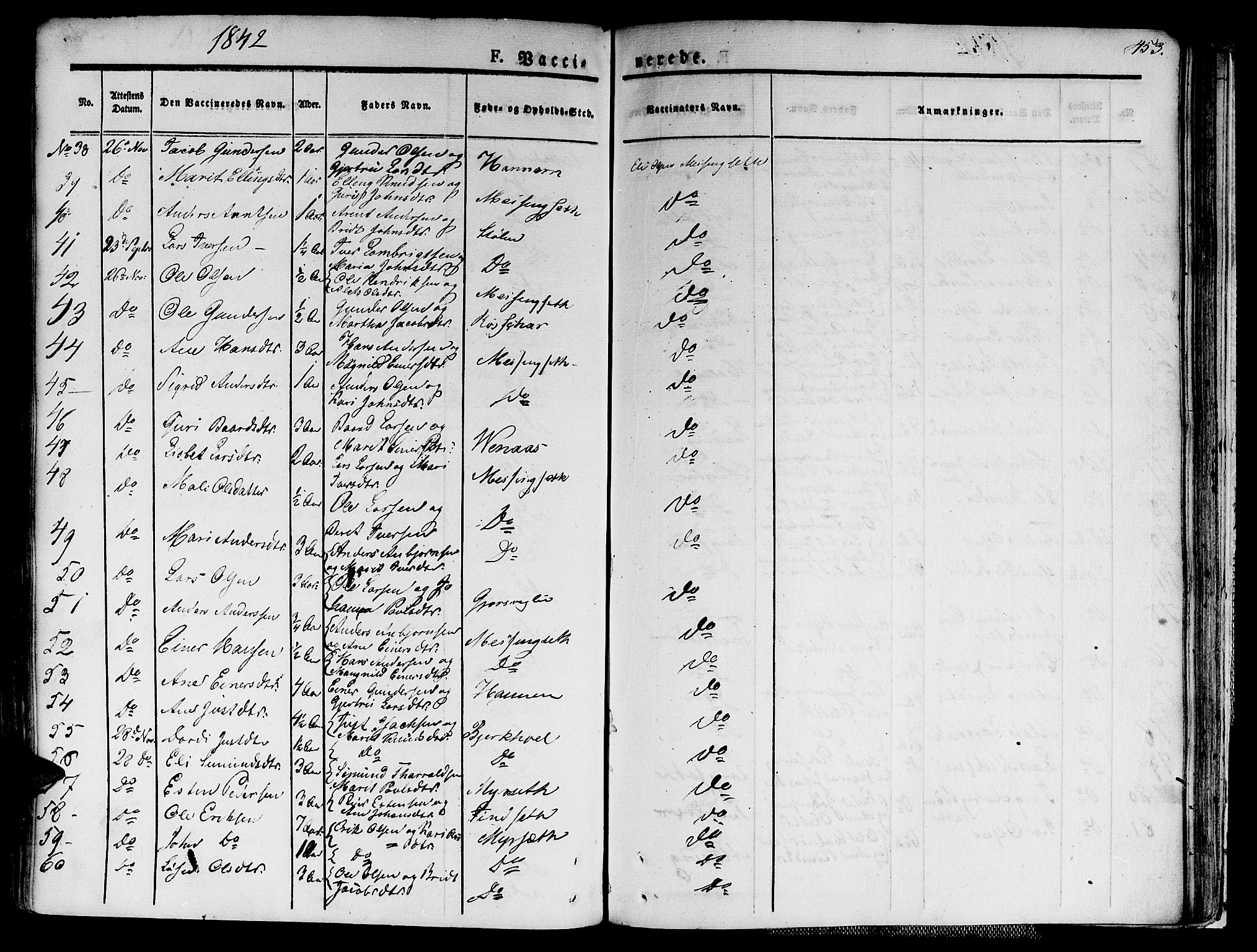 Ministerialprotokoller, klokkerbøker og fødselsregistre - Møre og Romsdal, AV/SAT-A-1454/586/L0983: Parish register (official) no. 586A09, 1829-1843, p. 453