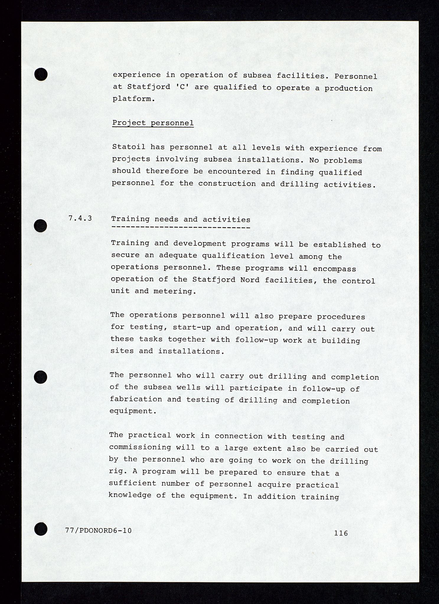 Pa 1339 - Statoil ASA, AV/SAST-A-101656/0001/E/Ed/Eda/L0234: Administrasjon: Personaladministrasjon, Kontoradministrasjon, Informasjonsteknologi, Felt- og lisensadministrasjon. , 1989-1995, p. 178