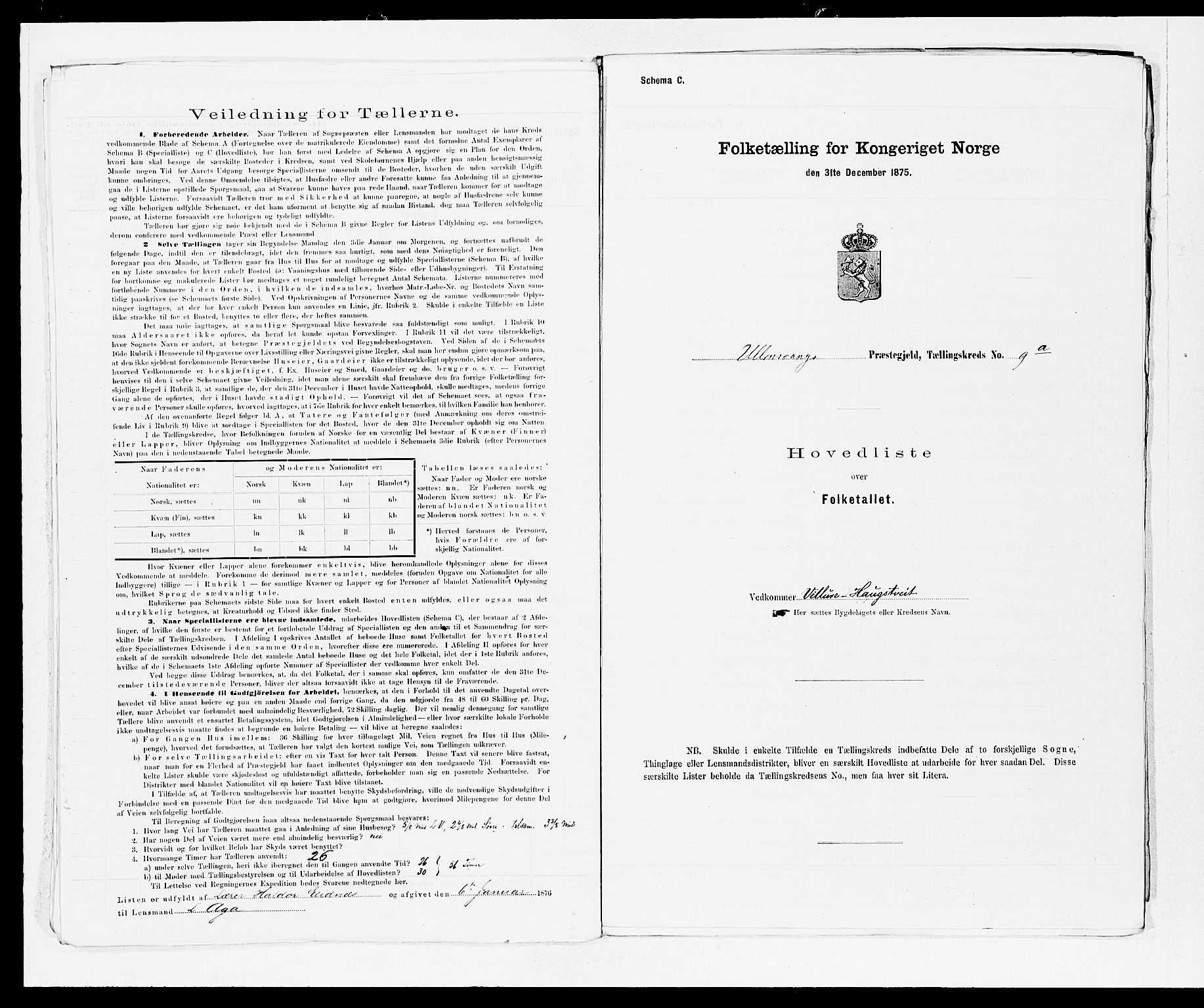SAB, 1875 census for 1230P Ullensvang, 1875, p. 20