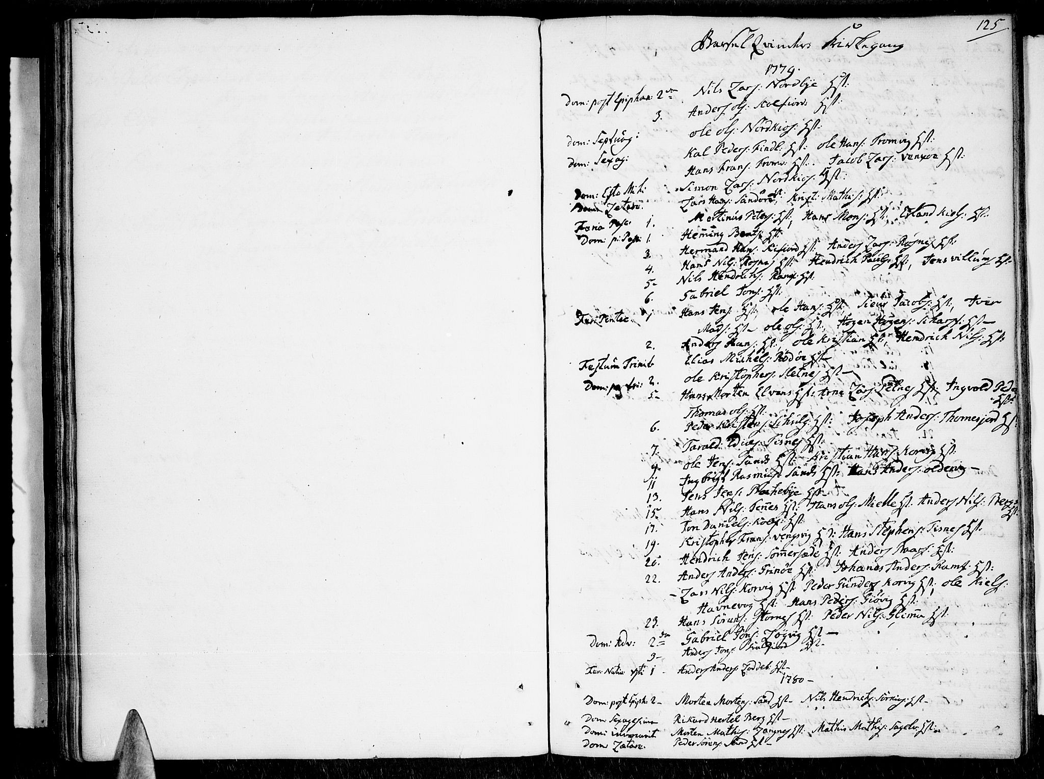 Tromsø sokneprestkontor/stiftsprosti/domprosti, SATØ/S-1343/G/Ga/L0003kirke: Parish register (official) no. 3, 1779-1796, p. 125