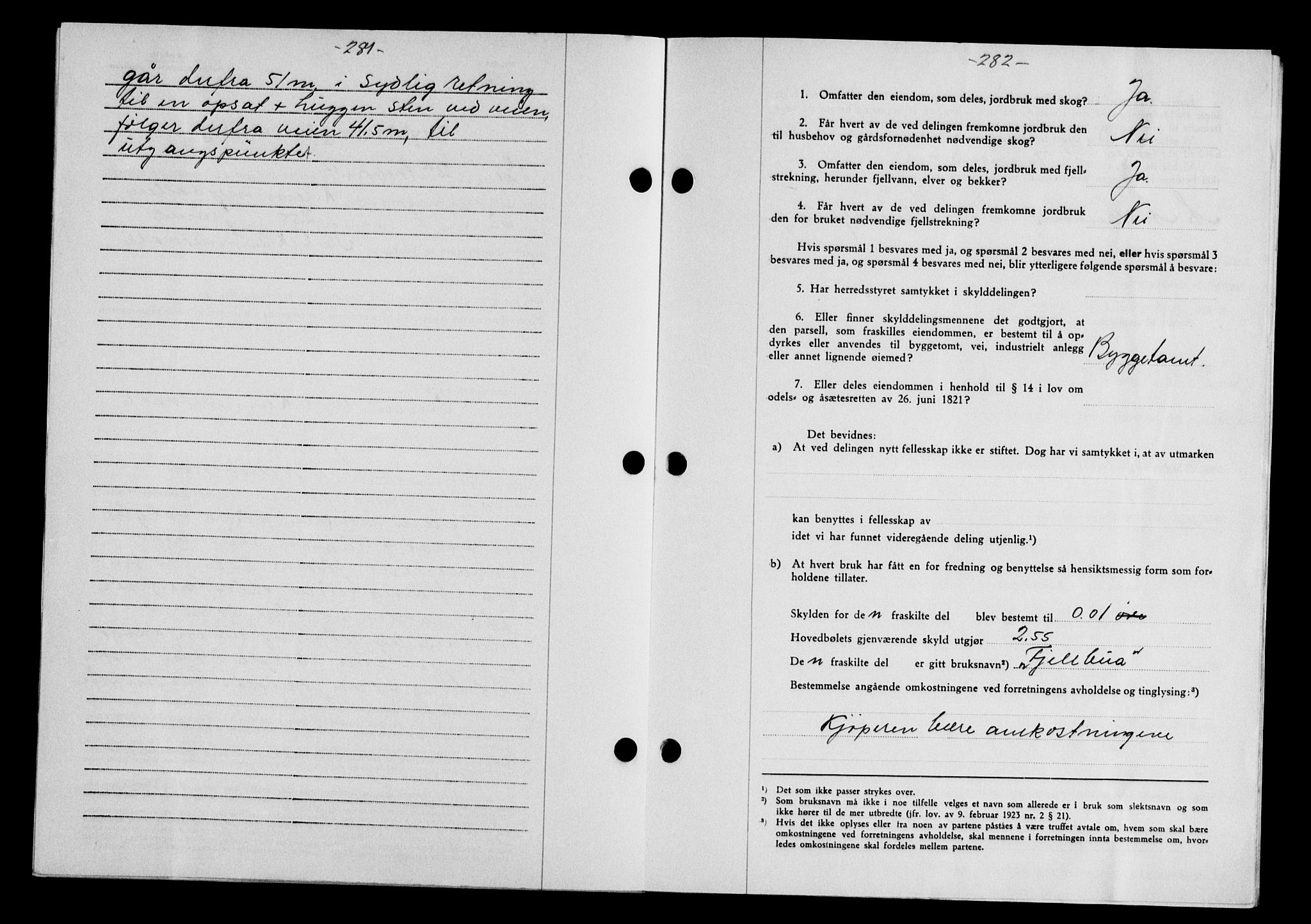Gauldal sorenskriveri, SAT/A-0014/1/2/2C/L0052: Mortgage book no. 57, 1940-1941, Diary no: : 899/1940