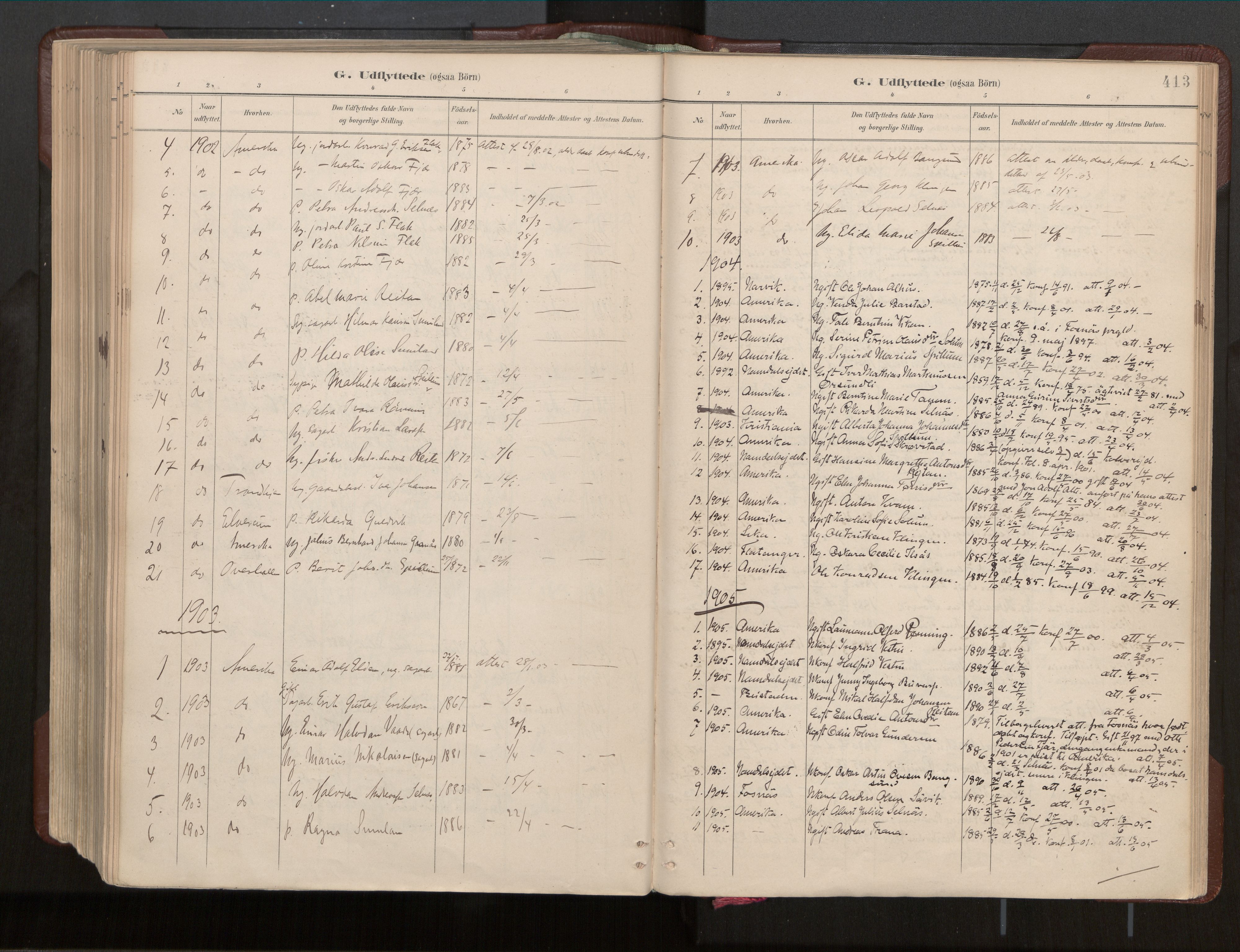 Ministerialprotokoller, klokkerbøker og fødselsregistre - Nord-Trøndelag, SAT/A-1458/770/L0589: Parish register (official) no. 770A03, 1887-1929, p. 413