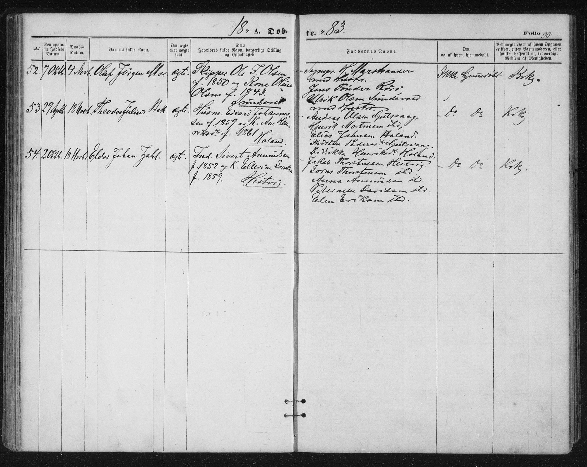 Ministerialprotokoller, klokkerbøker og fødselsregistre - Nordland, SAT/A-1459/816/L0241: Parish register (official) no. 816A07, 1870-1885, p. 99