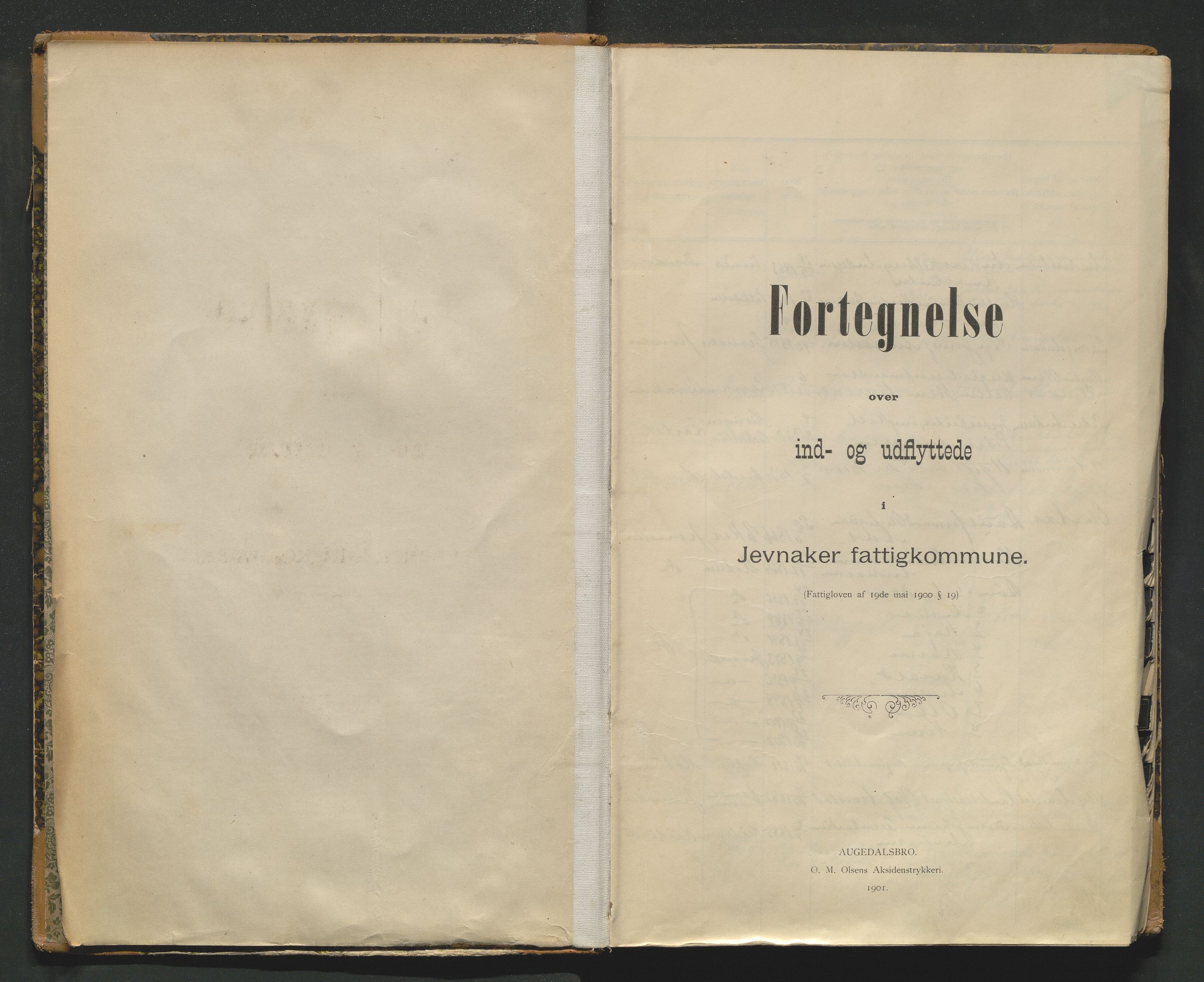 Jevnaker lensmannskontor, AV/SAH-LOJ-008/L/La/L0001: Protokoll over inn- og utflyttede, 1902-1910