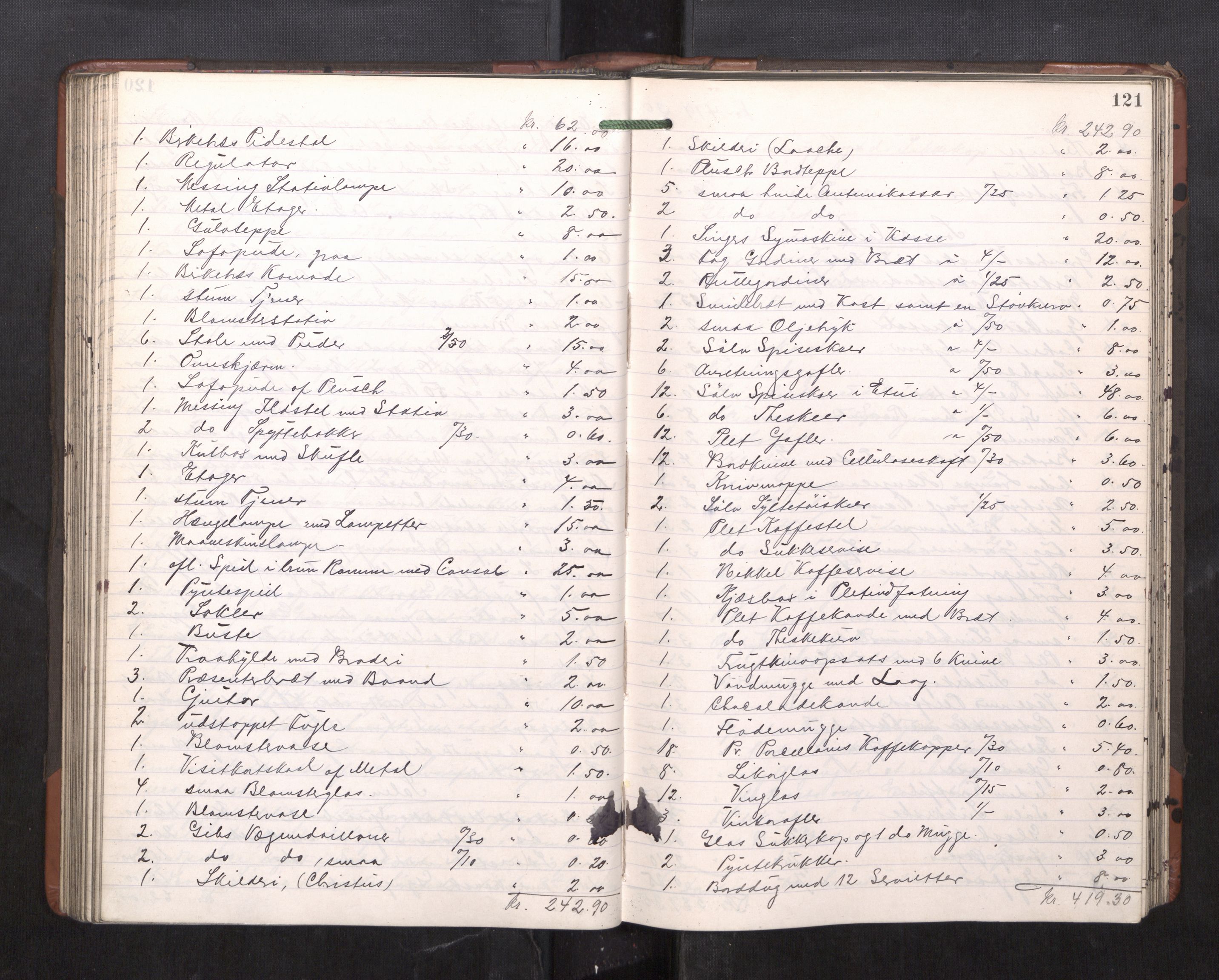 Trondheim byfogd, AV/SAT-A-0003/1/3/3C/L0023: Skifteregistreringsprotokoll - 11/2-15/5. (u/ register), 1905-1907, p. 121