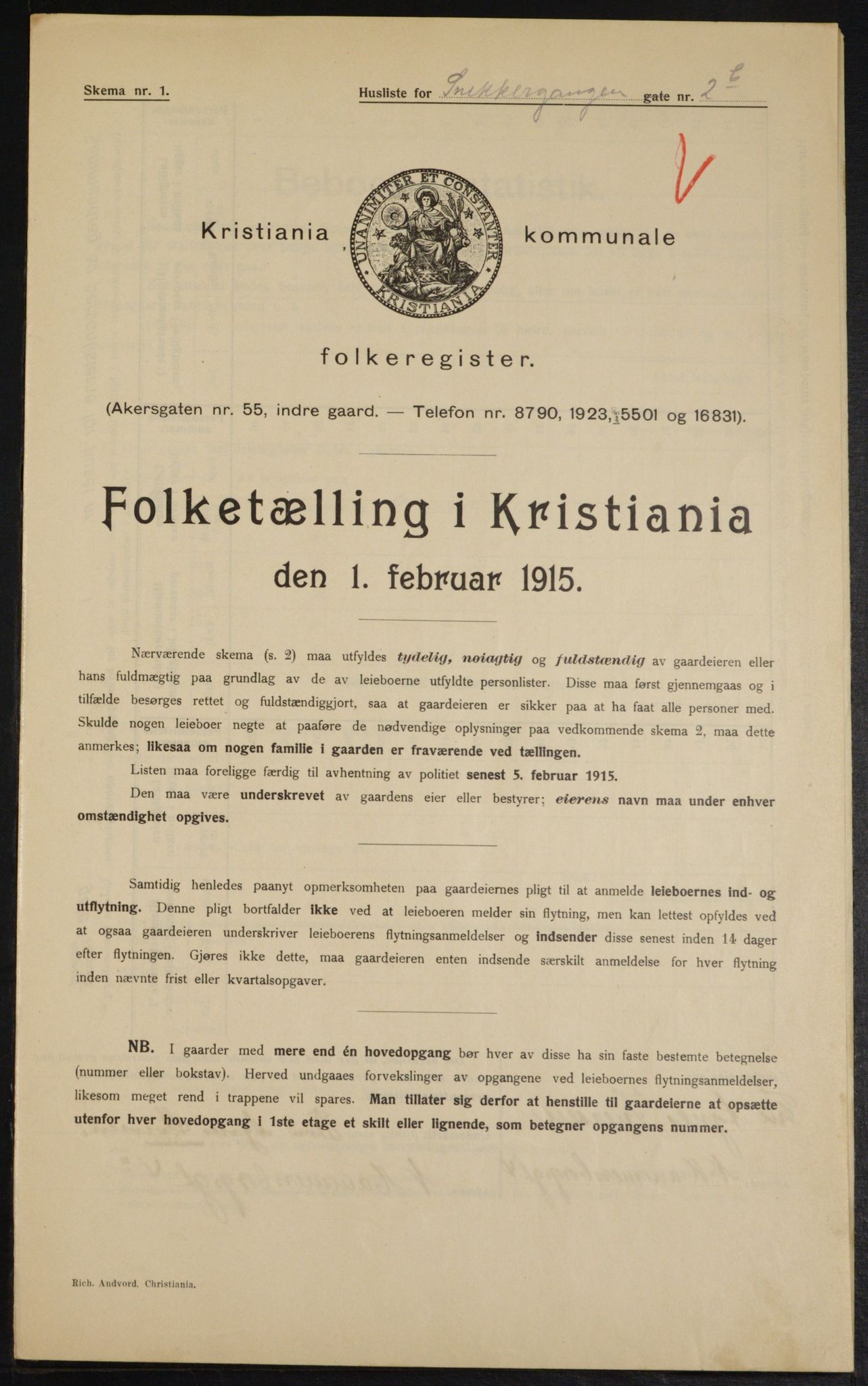 OBA, Municipal Census 1915 for Kristiania, 1915, p. 97835