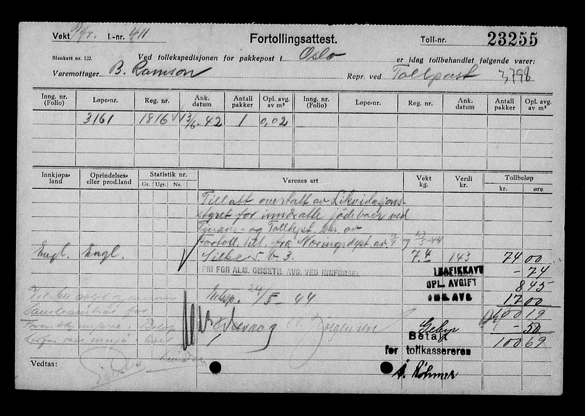 Justisdepartementet, Tilbakeføringskontoret for inndratte formuer, AV/RA-S-1564/H/Hc/Hcc/L0971: --, 1945-1947, p. 582