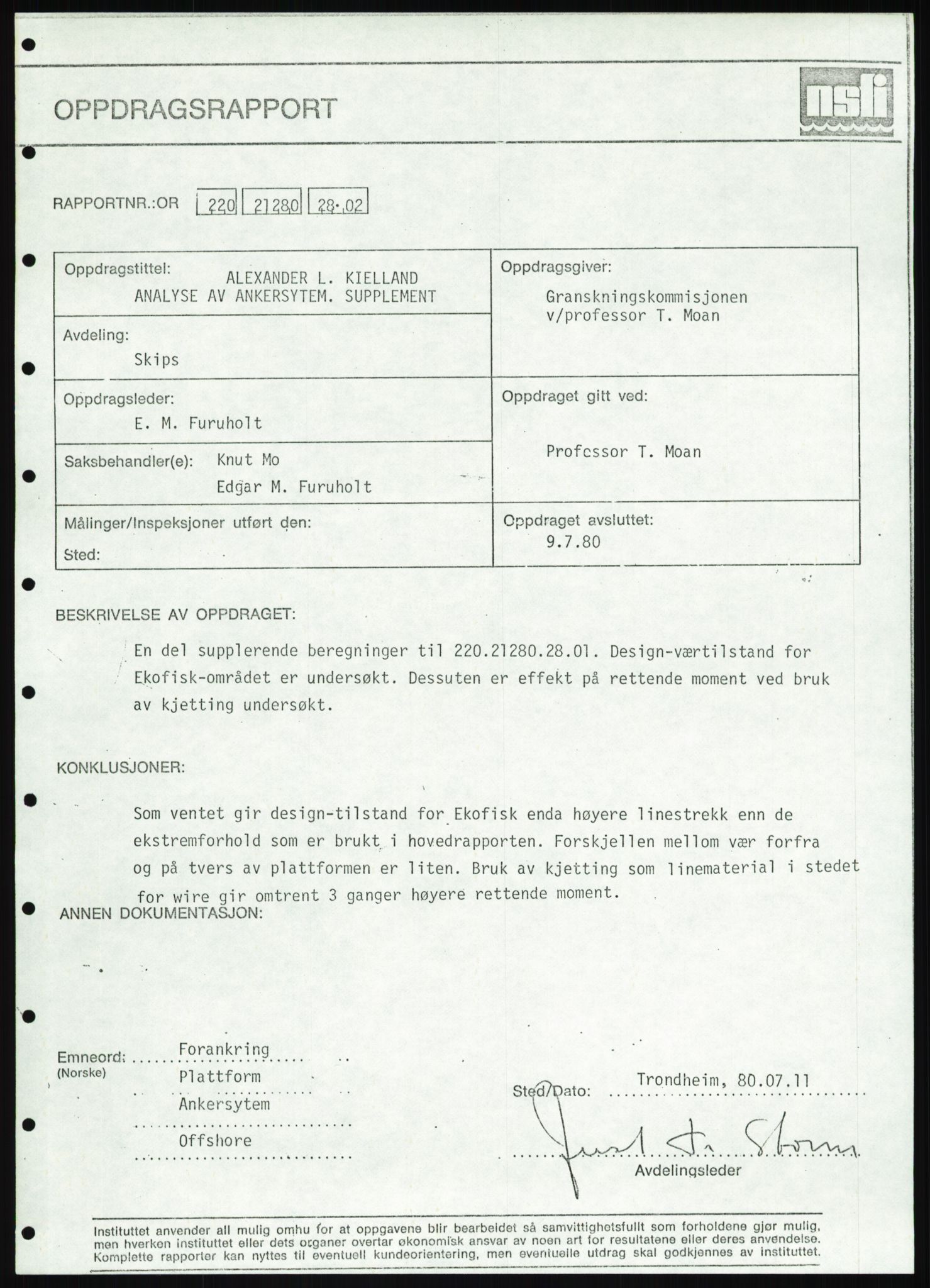 Justisdepartementet, Granskningskommisjonen ved Alexander Kielland-ulykken 27.3.1980, AV/RA-S-1165/D/L0025: I Det norske Veritas (Doku.liste + I6, I12, I18-I20, I29, I32-I33, I35, I37-I39, I42)/J Department of Energy (J11)/M Lloyds Register(M6, M8-M10)/T (T2-T3/ U Stabilitet (U1-U2)/V Forankring (V1-V3), 1980-1981, p. 877