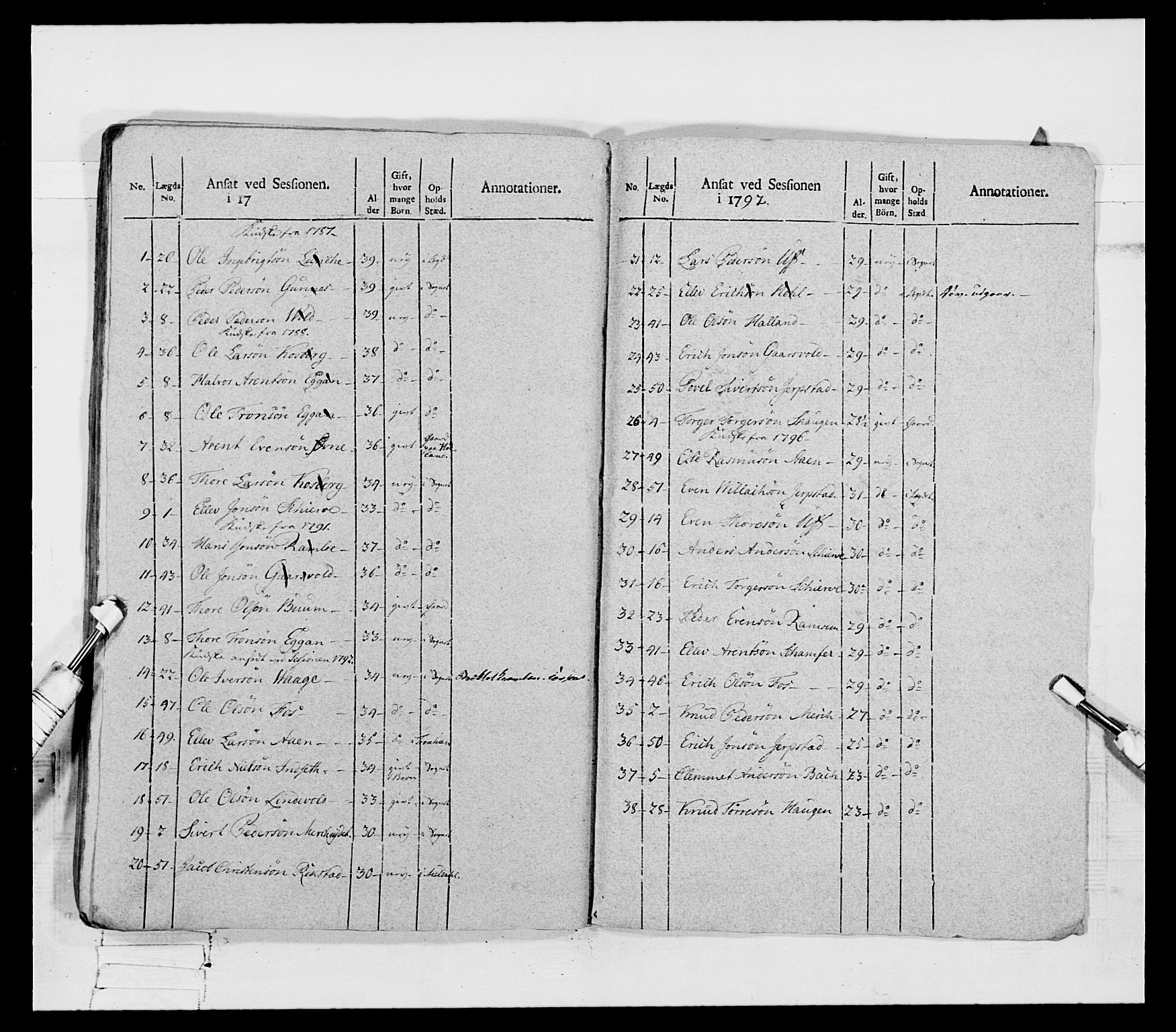 Generalitets- og kommissariatskollegiet, Det kongelige norske kommissariatskollegium, AV/RA-EA-5420/E/Eh/L0080: 2. Trondheimske nasjonale infanteriregiment, 1792-1800, p. 463