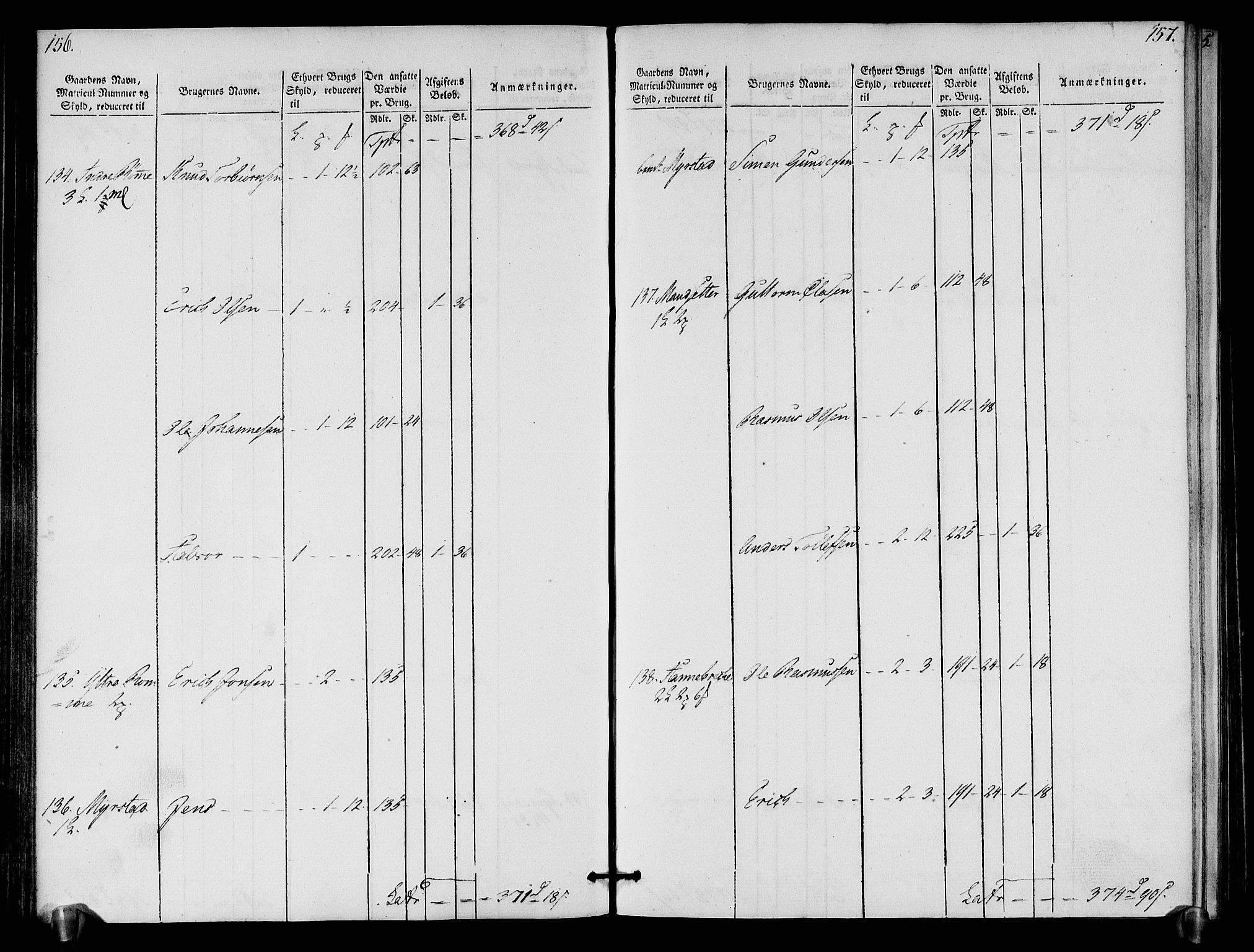 Rentekammeret inntil 1814, Realistisk ordnet avdeling, AV/RA-EA-4070/N/Ne/Nea/L0121: Sunn- og Nordfjord fogderi. Oppebørselsregister, 1803-1804, p. 82