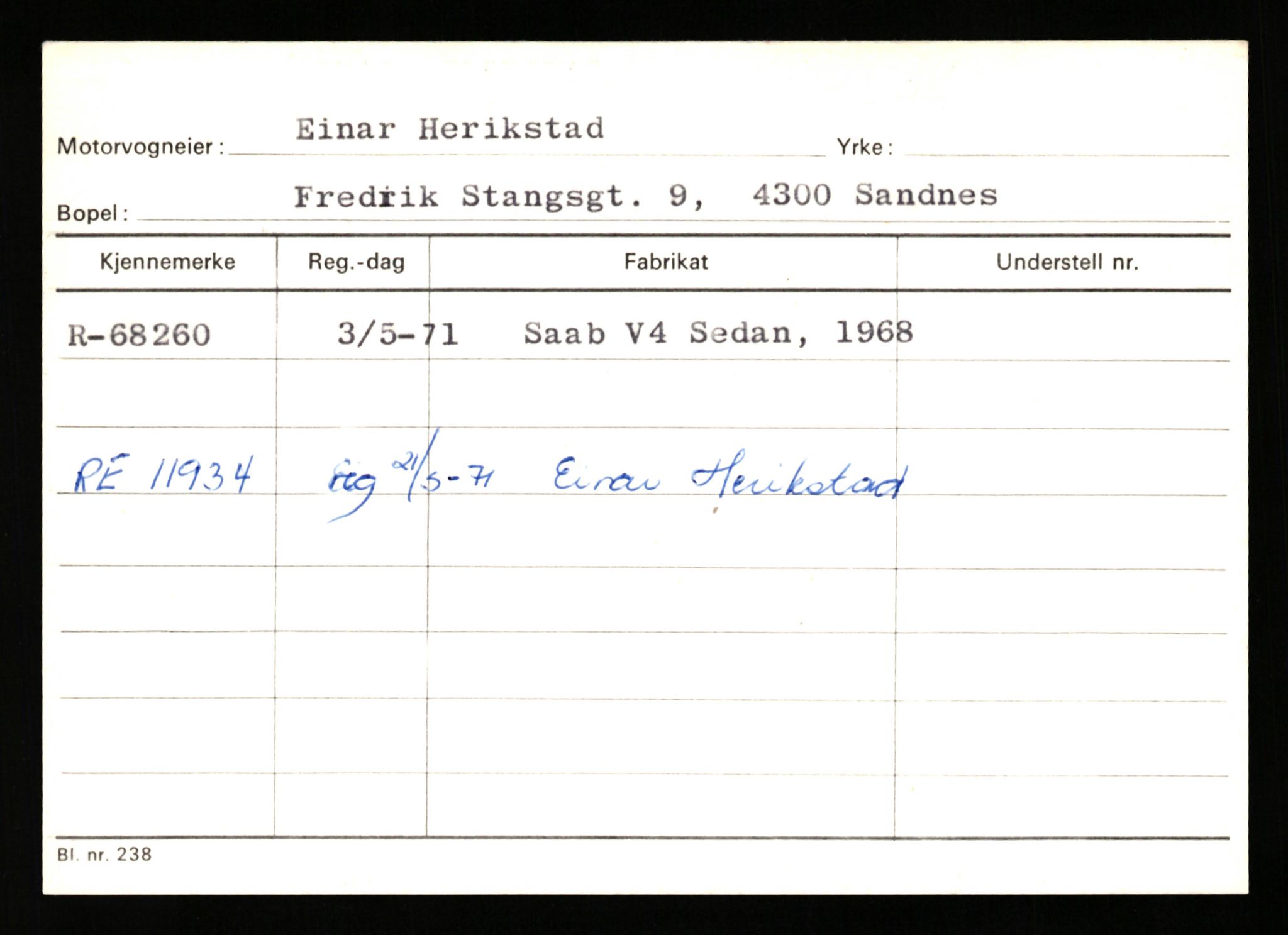 Stavanger trafikkstasjon, AV/SAST-A-101942/0/G/L0008: Registreringsnummer: 67519 - 84533, 1930-1971, p. 59