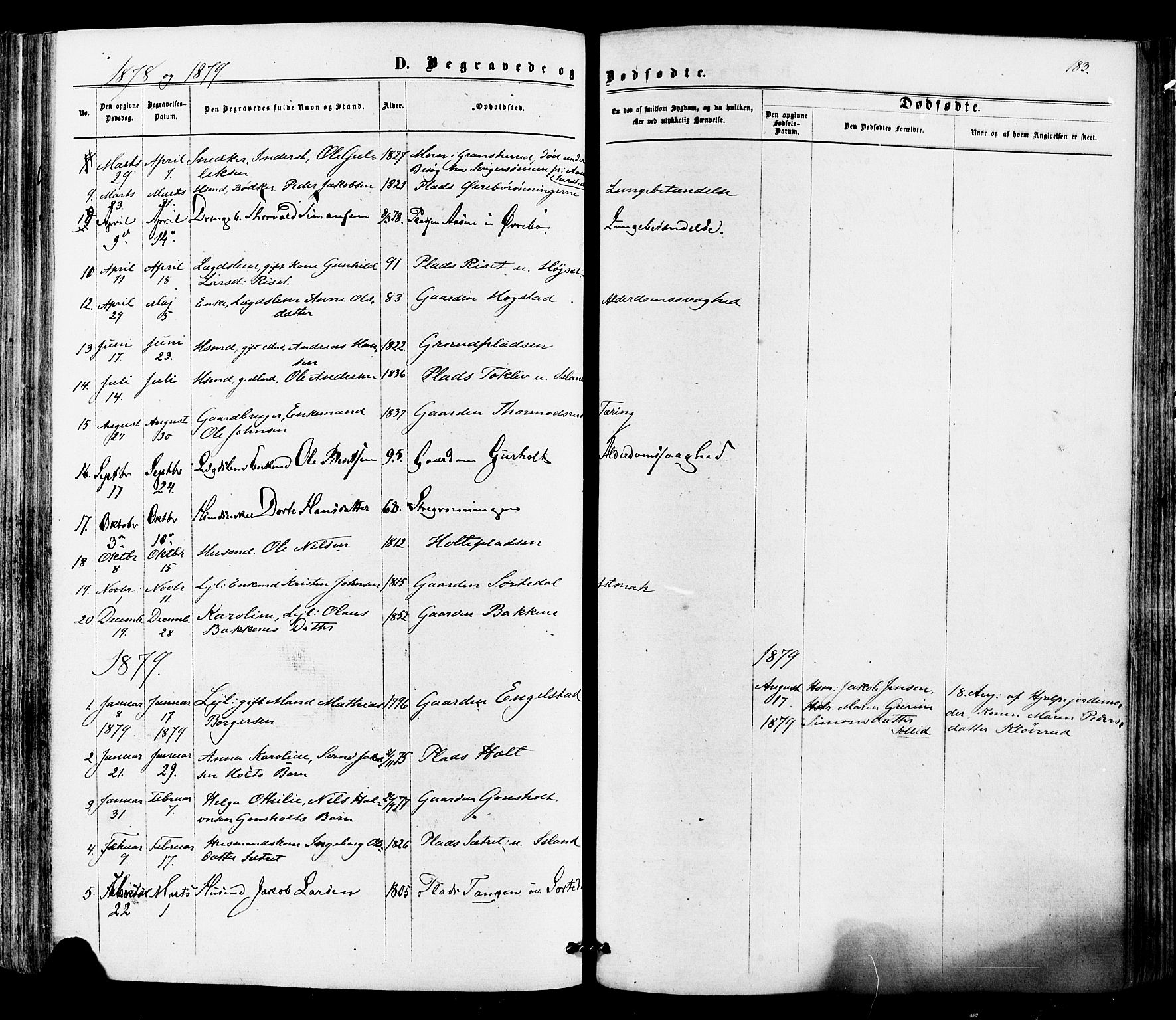 Siljan kirkebøker, SAKO/A-300/F/Fa/L0002: Parish register (official) no. 2, 1870-1895, p. 183