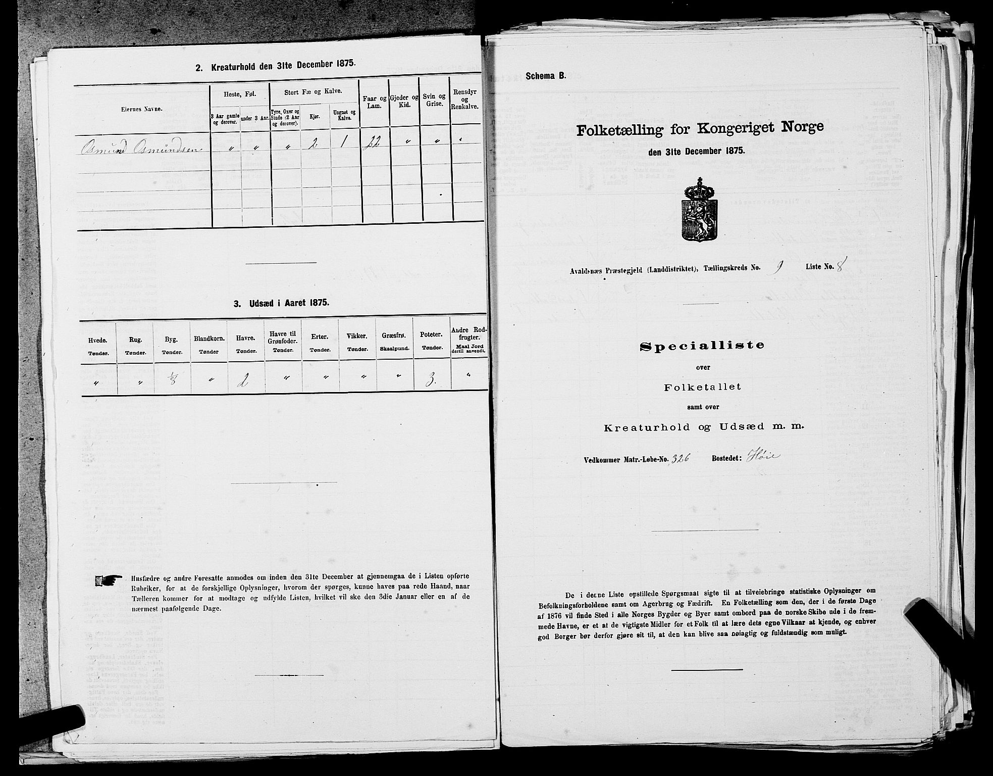 SAST, 1875 census for 1147L Avaldsnes/Avaldsnes og Kopervik, 1875, p. 1433