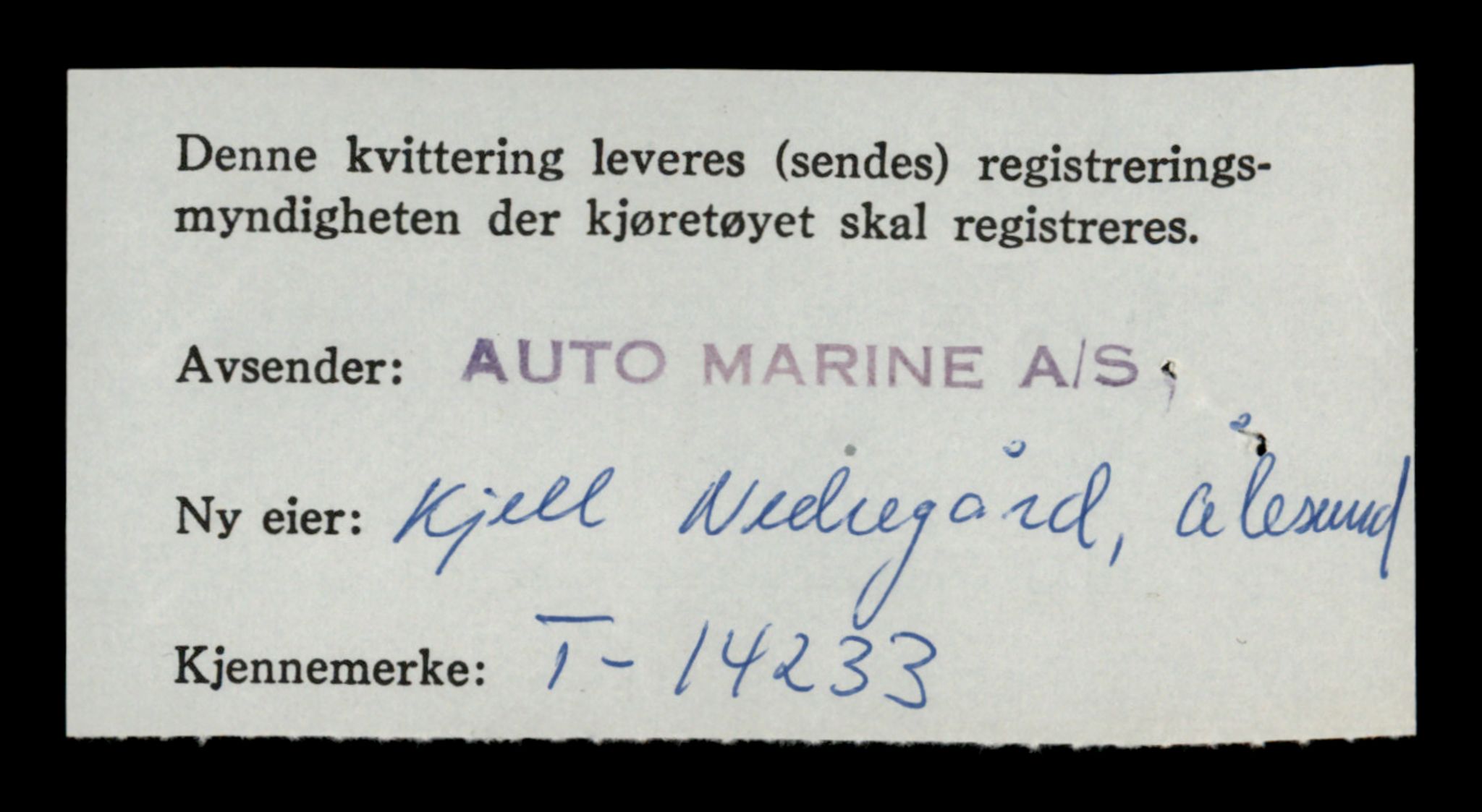 Møre og Romsdal vegkontor - Ålesund trafikkstasjon, SAT/A-4099/F/Fe/L0044: Registreringskort for kjøretøy T 14205 - T 14319, 1927-1998, p. 815