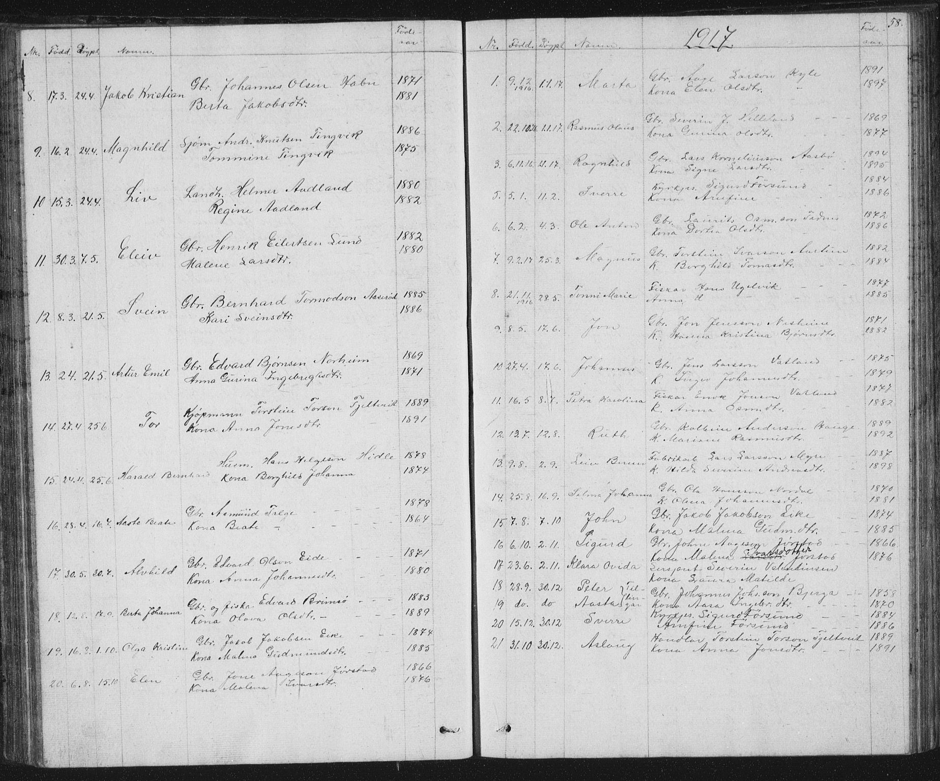 Nedstrand sokneprestkontor, AV/SAST-A-101841/01/V: Parish register (copy) no. B 2, 1848-1933, p. 58