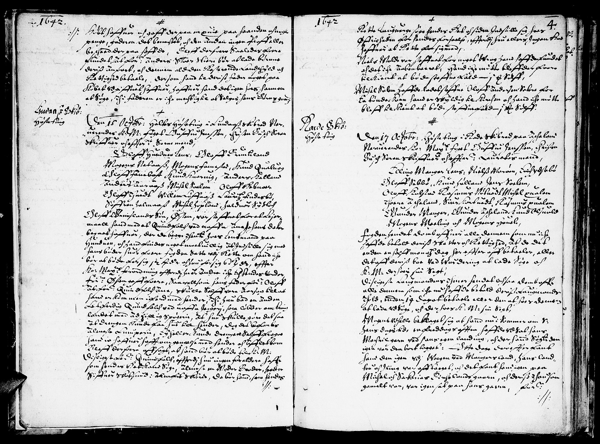 Nordhordland sorenskrivar, SAB/A-2901/1/F/Fa/L0001: Tingbok (justisprotokoll), 1642-1648, p. 3b-4a