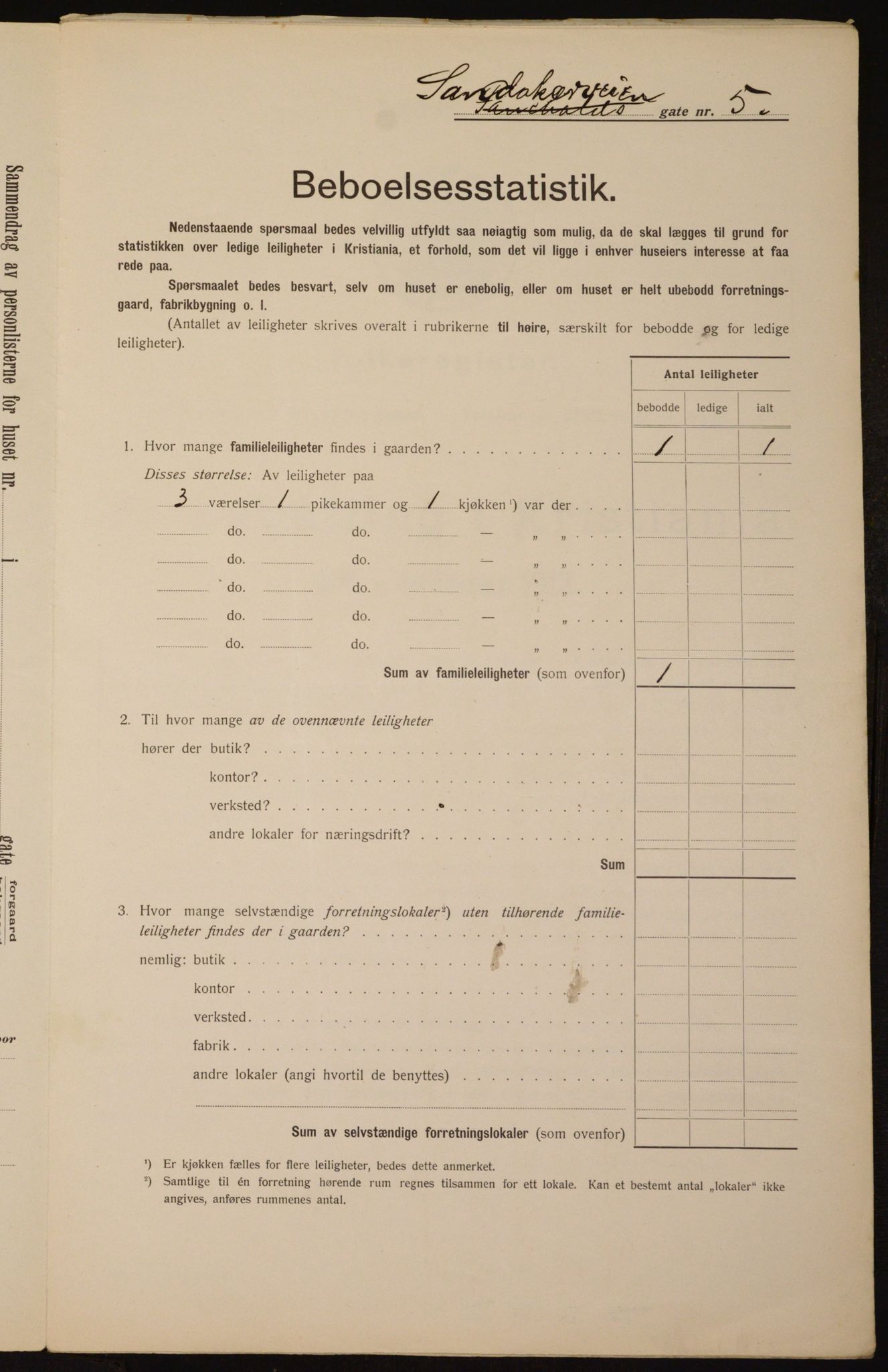 OBA, Municipal Census 1912 for Kristiania, 1912, p. 86908