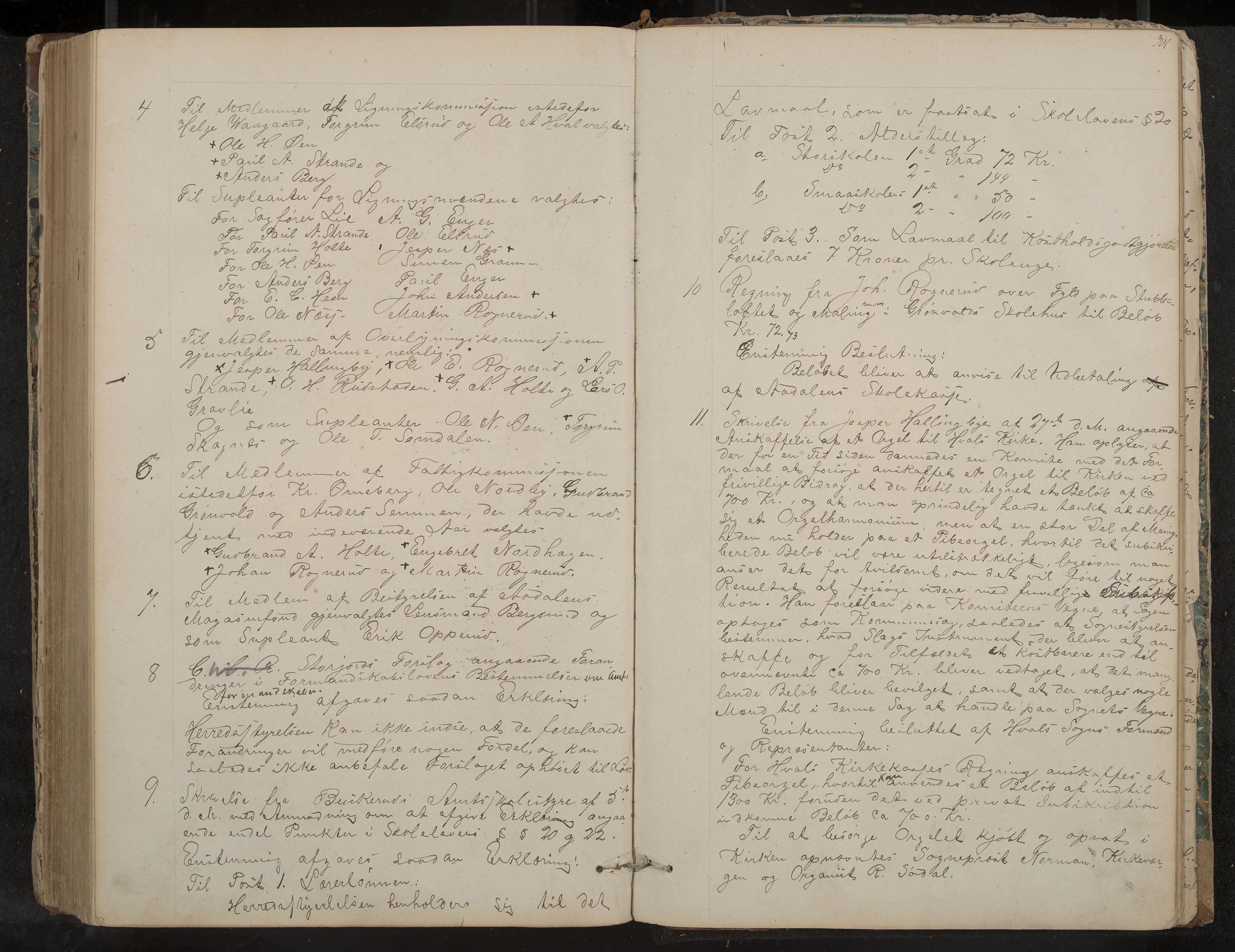 Ådal formannskap og sentraladministrasjon, IKAK/0614021/A/Aa/L0001: Møtebok, 1858-1891, p. 301