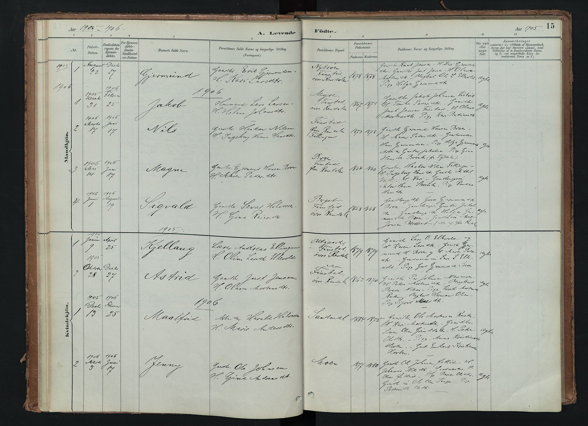 Tynset prestekontor, AV/SAH-PREST-058/H/Ha/Haa/L0024: Parish register (official) no. 24, 1885-1916, p. 15