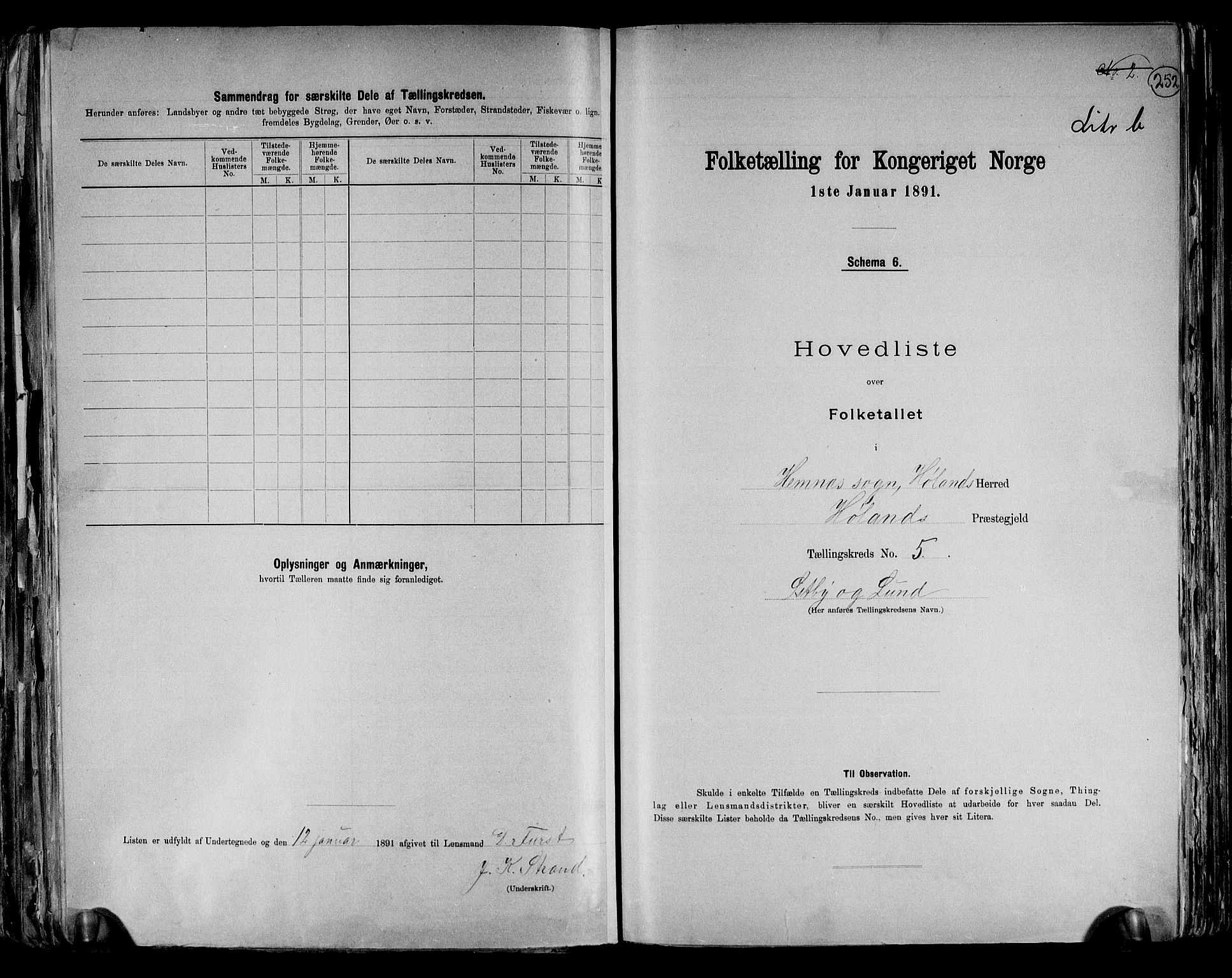 RA, 1891 census for 0221 Høland, 1891, p. 22