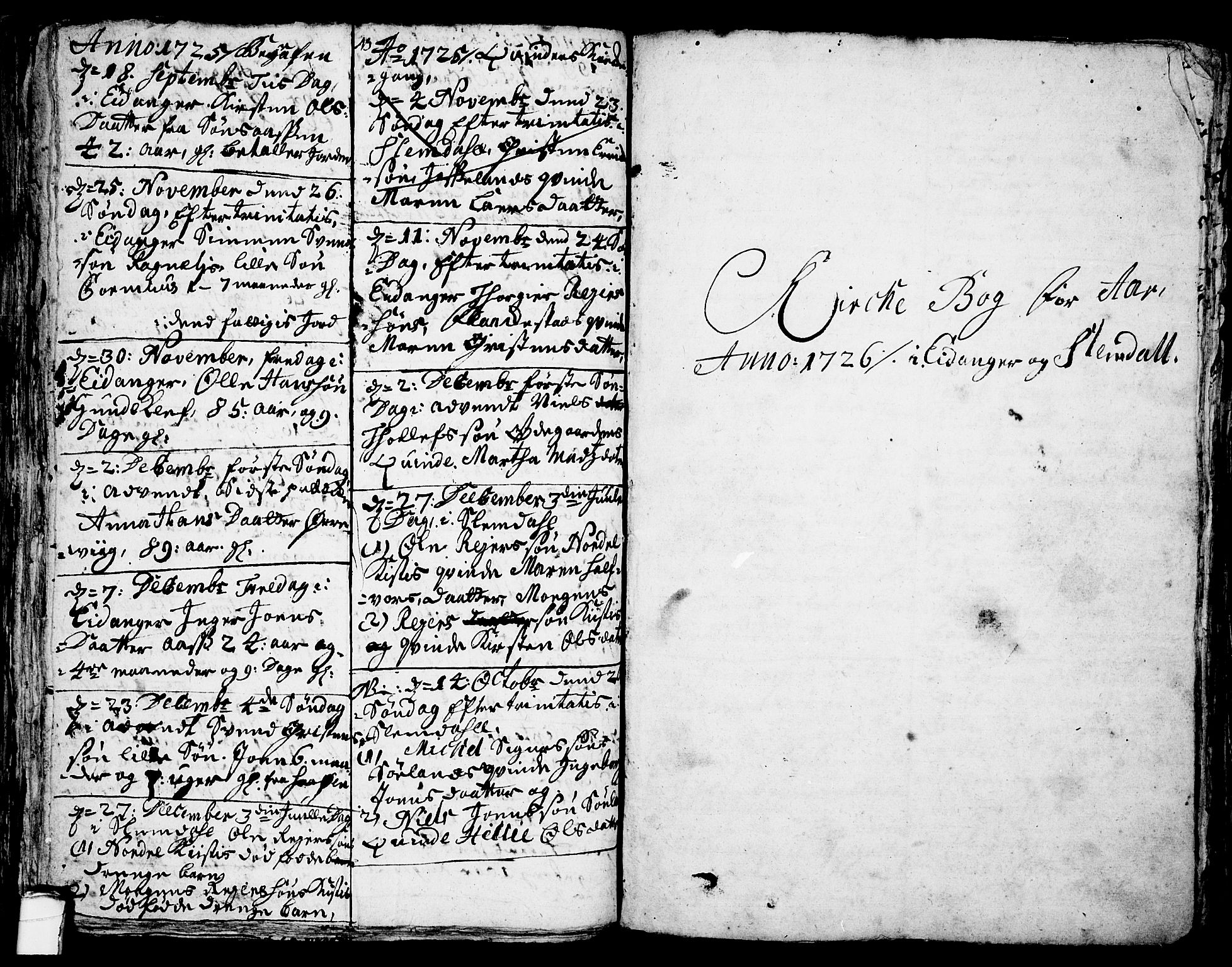 Eidanger kirkebøker, AV/SAKO-A-261/F/Fa/L0003: Parish register (official) no. 3, 1719-1732