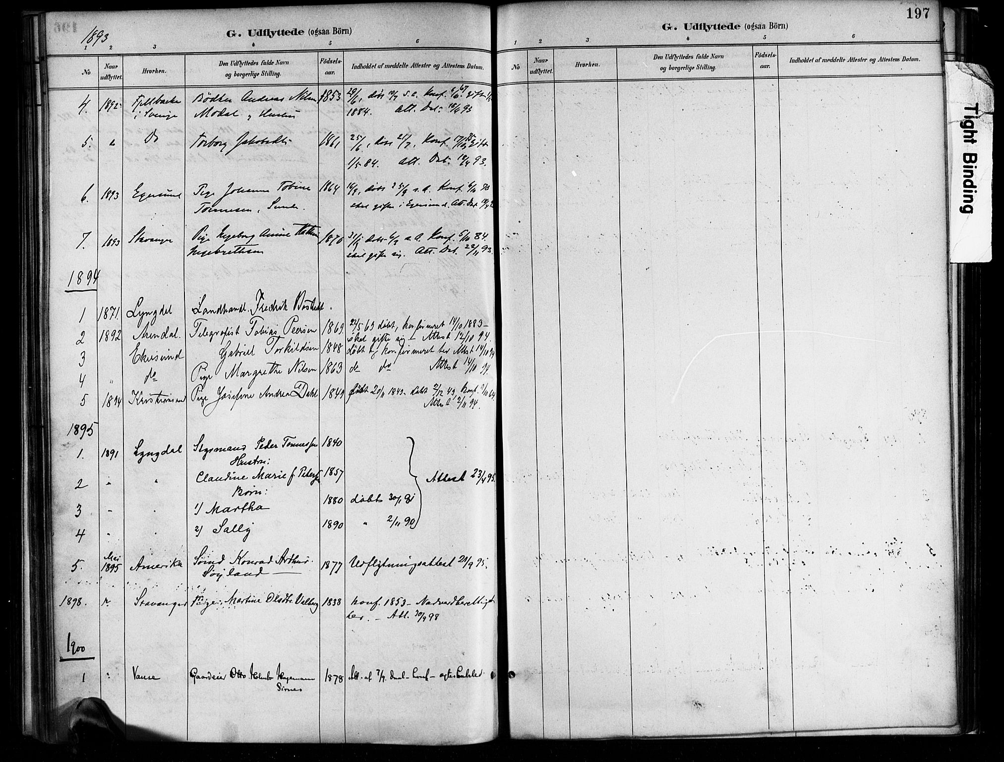 Flekkefjord sokneprestkontor, SAK/1111-0012/F/Fa/Faa/L0001: Parish register (official) no. A 1, 1885-1900, p. 197