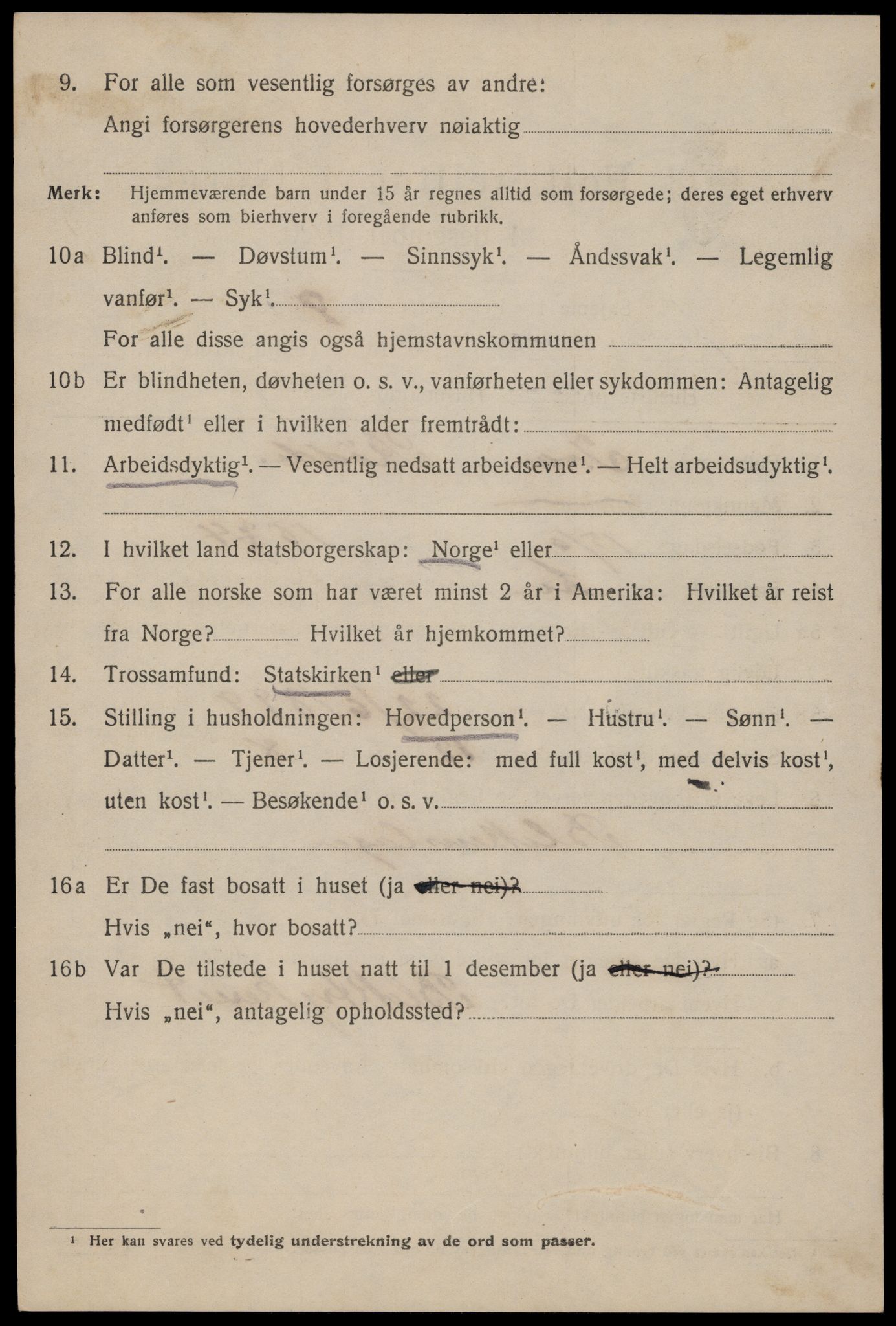 SAST, 1920 census for Stavanger, 1920, p. 66067