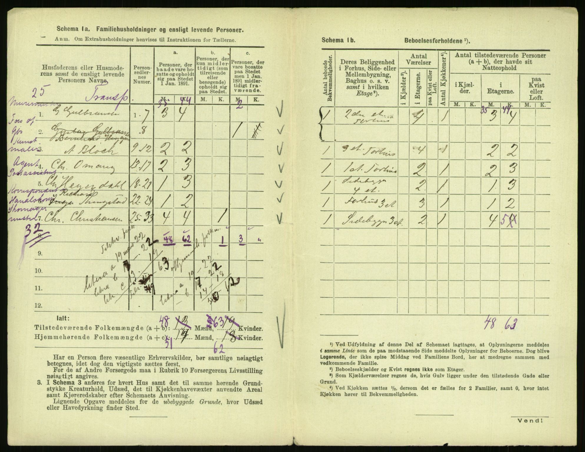 RA, 1891 census for 0301 Kristiania, 1891, p. 51411