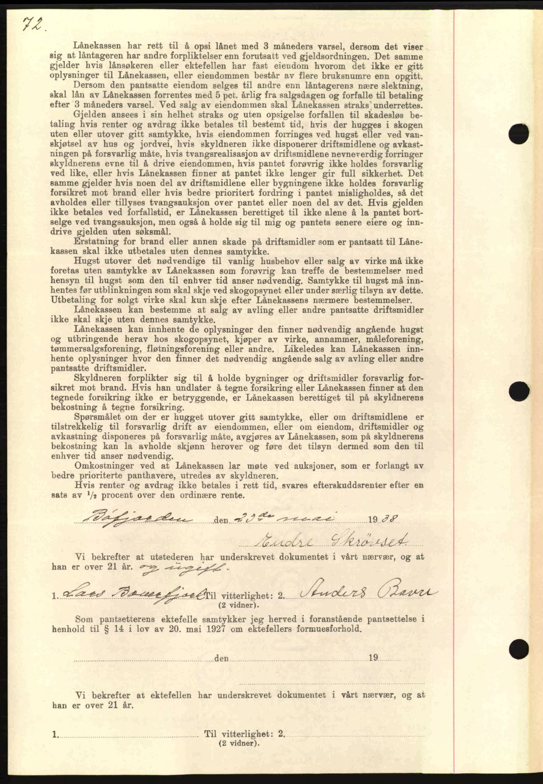 Nordmøre sorenskriveri, AV/SAT-A-4132/1/2/2Ca: Mortgage book no. B84, 1938-1939, Diary no: : 2353/1938