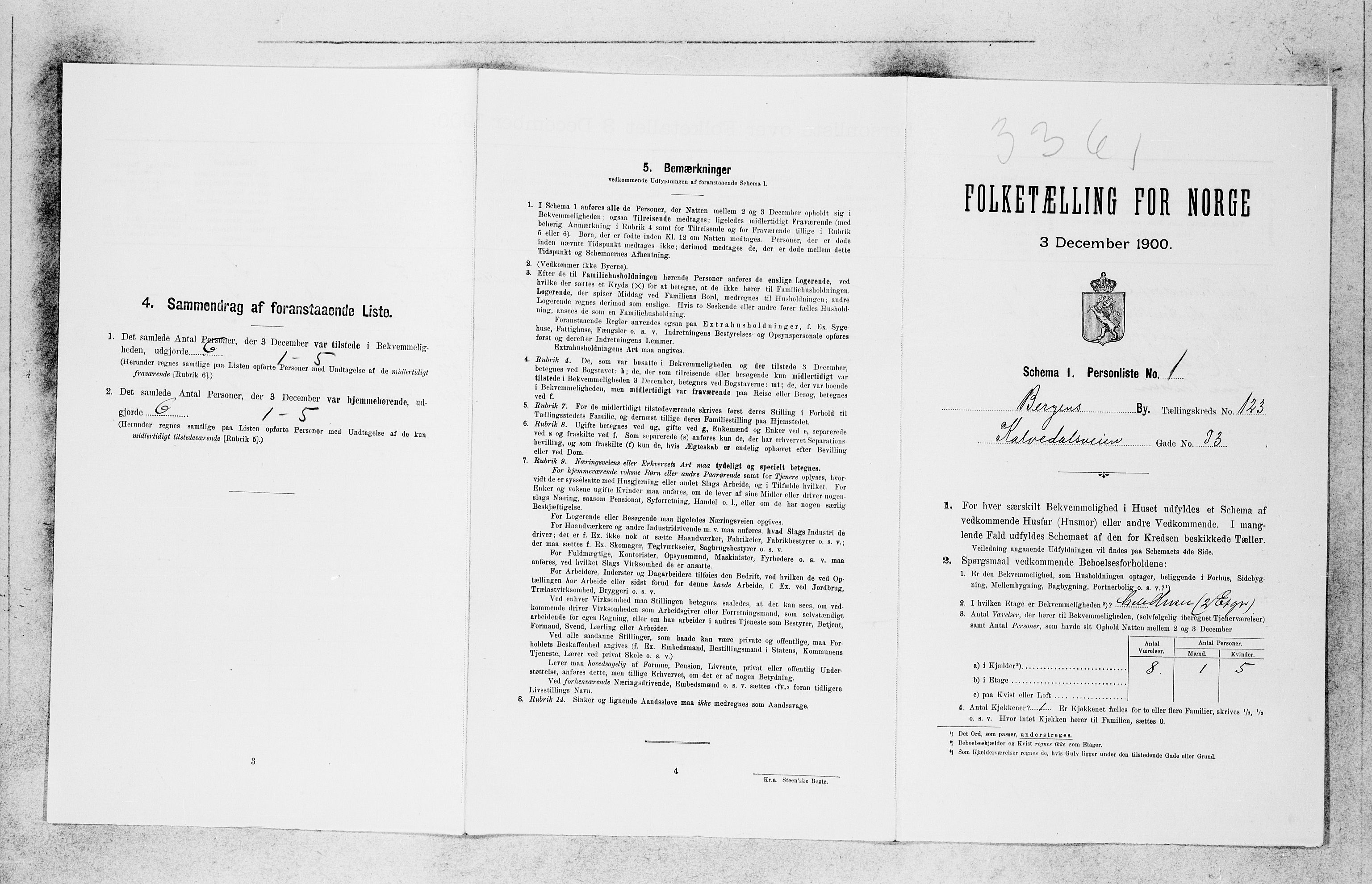 SAB, 1900 census for Bergen, 1900, p. 25869