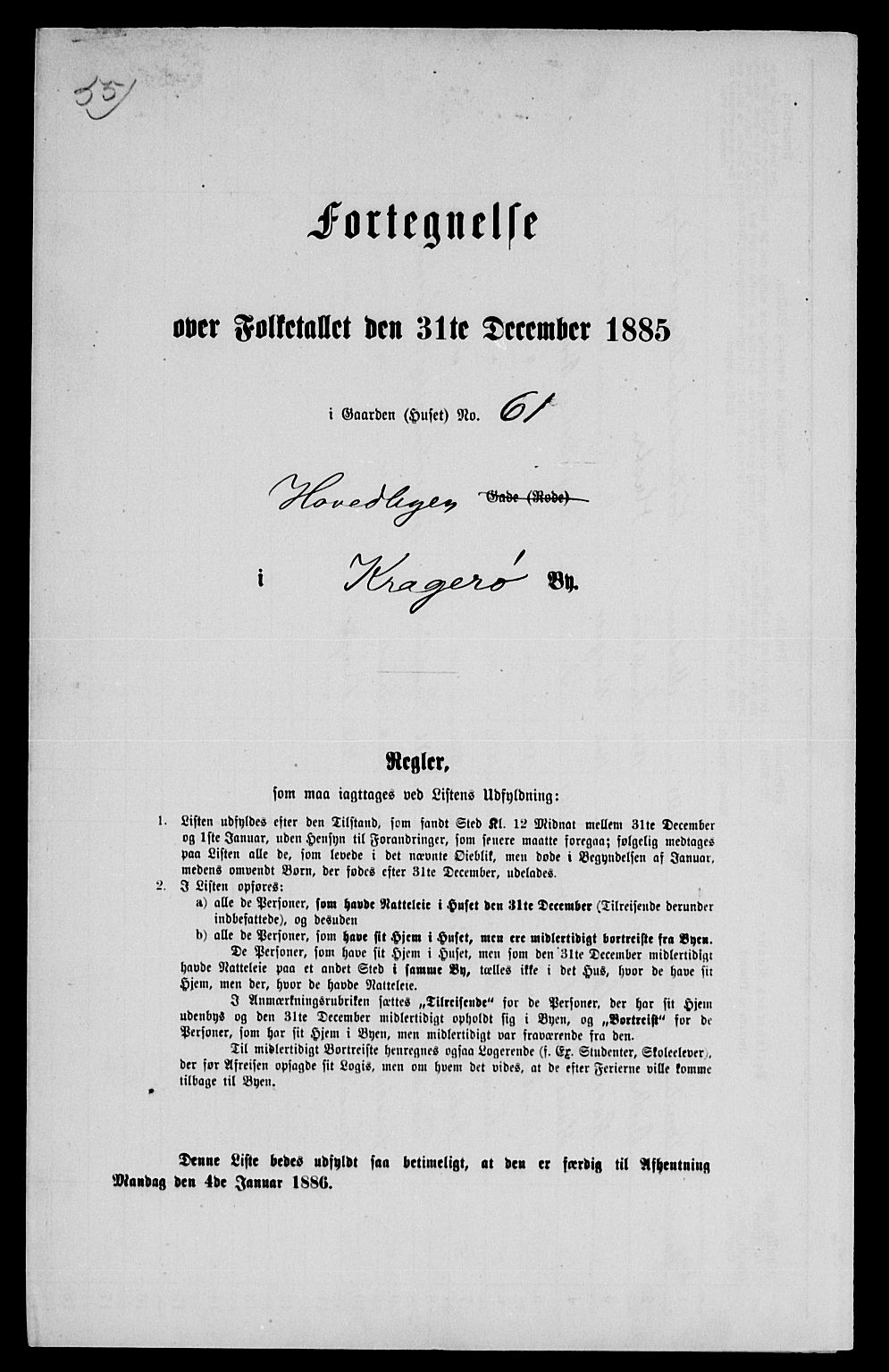 SAKO, 1885 census for 0801 Kragerø, 1885, p. 1144