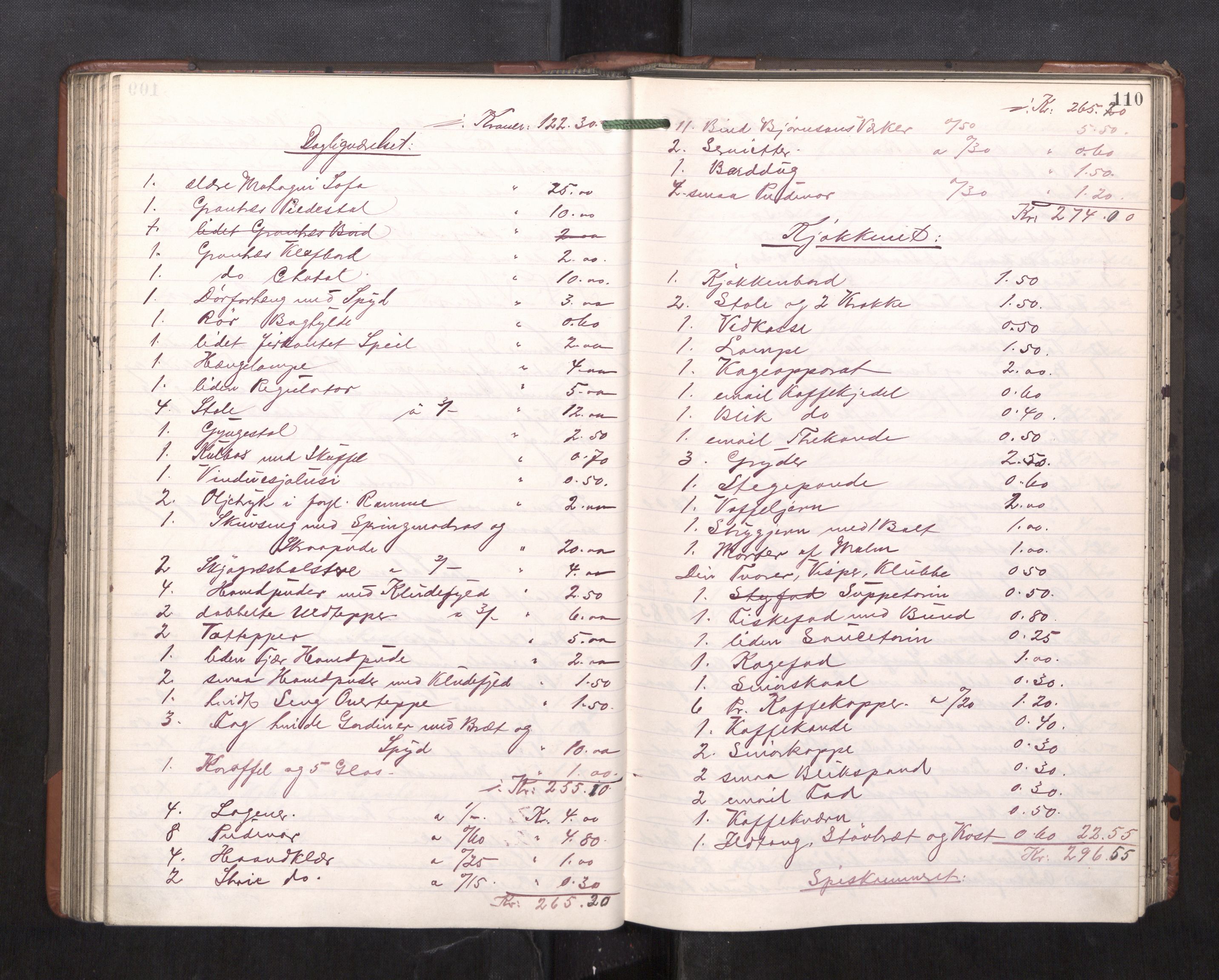Trondheim byfogd, AV/SAT-A-0003/1/3/3C/L0023: Skifteregistreringsprotokoll - 11/2-15/5. (u/ register), 1905-1907, p. 110