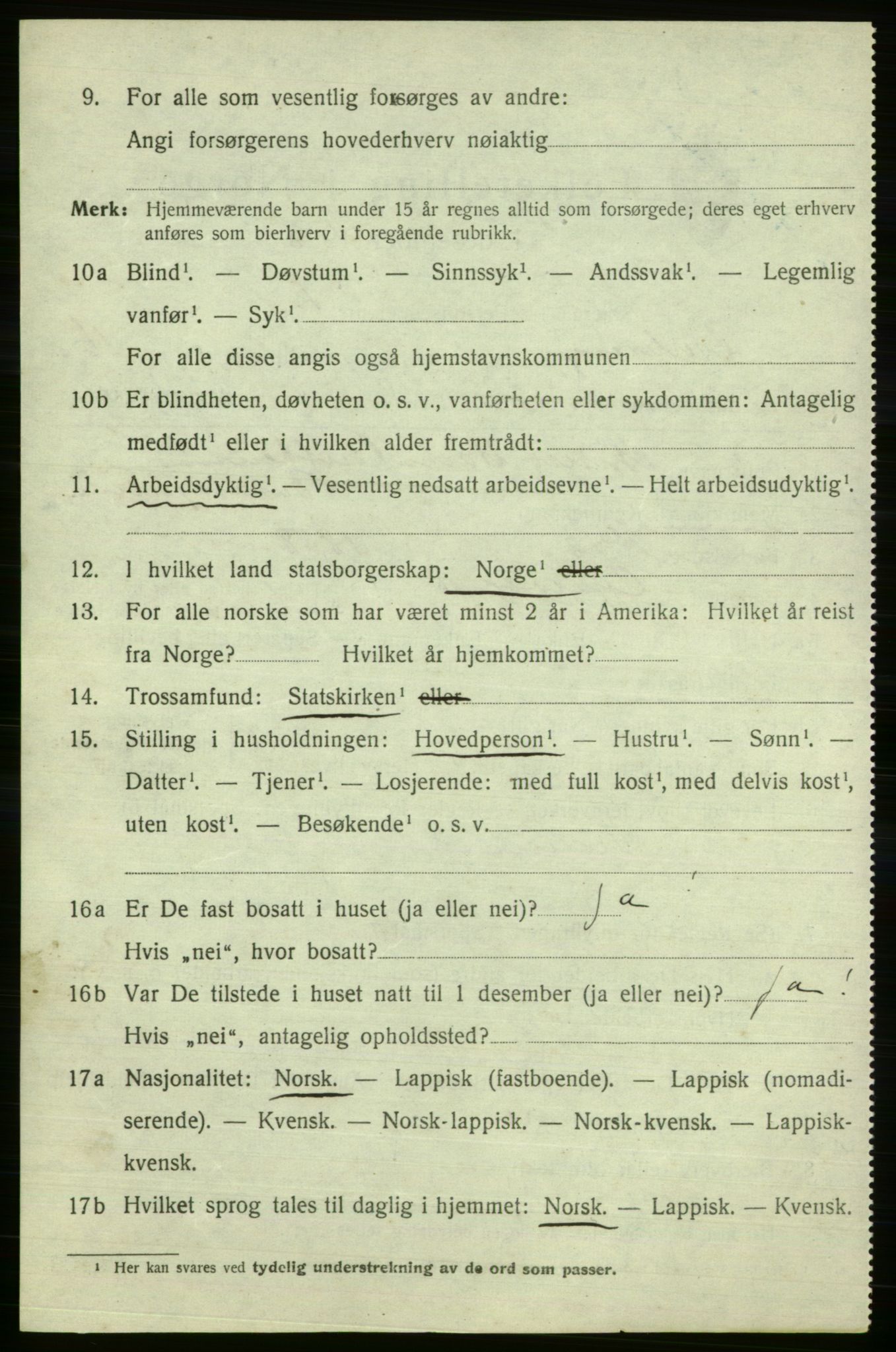 SATØ, 1920 census for Berlevåg, 1920, p. 2488